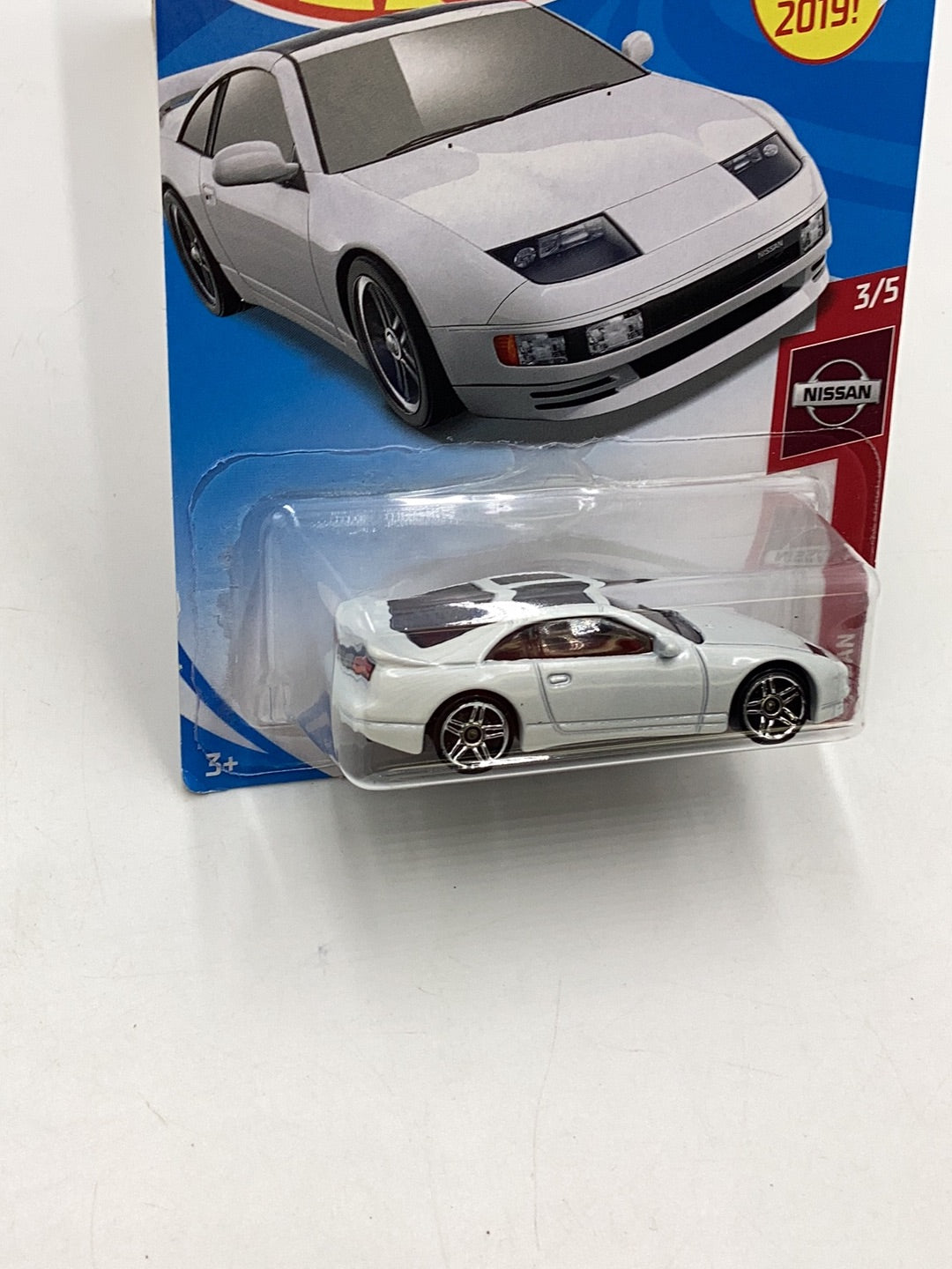 2019 Hot wheels #110 Nissan 300ZX Twin Turbo white bad card see last pic 81F