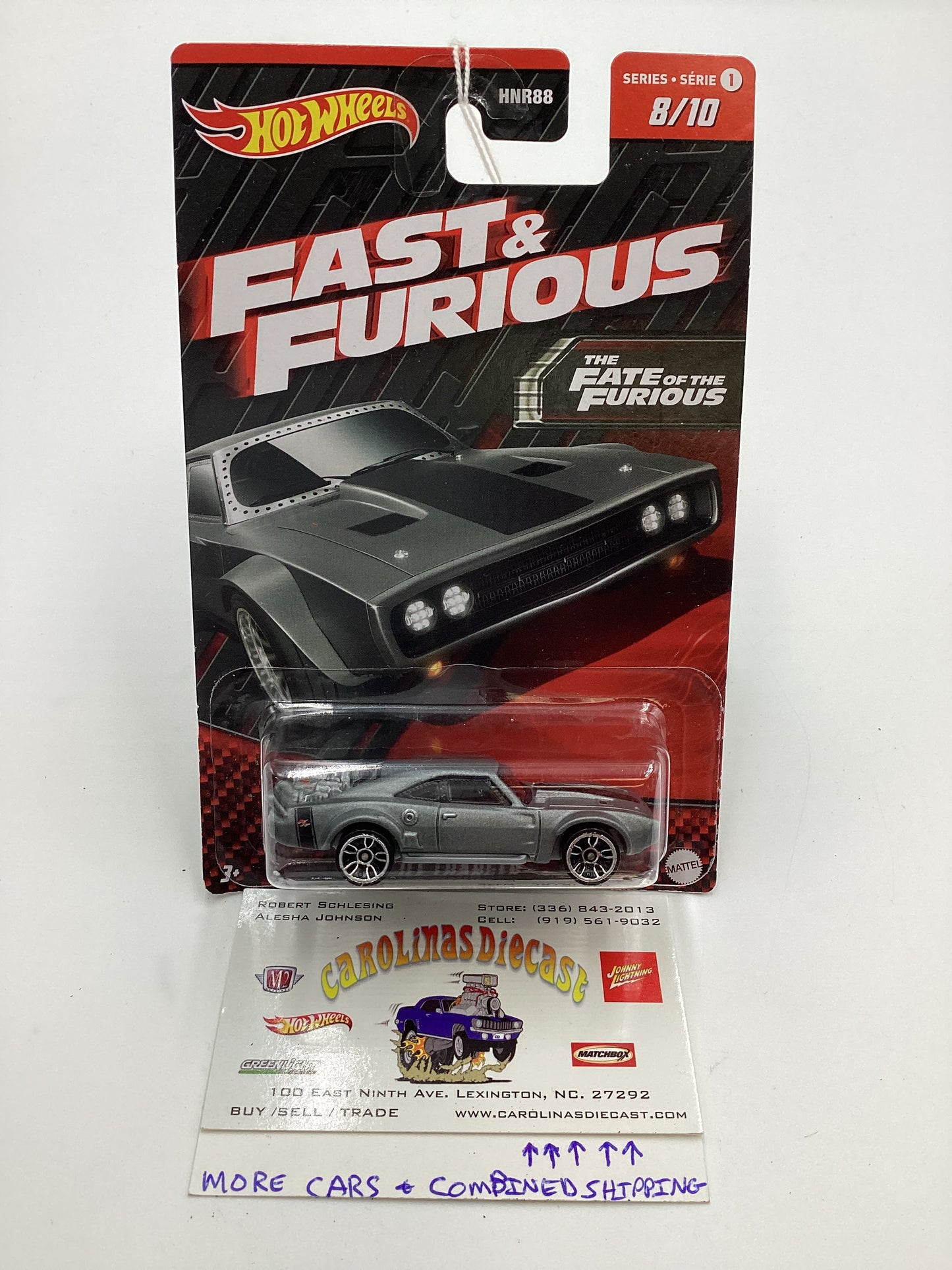 2023 Hot Wheels Fast & Furious Series 1 #8 Ice Charger Gray 71B