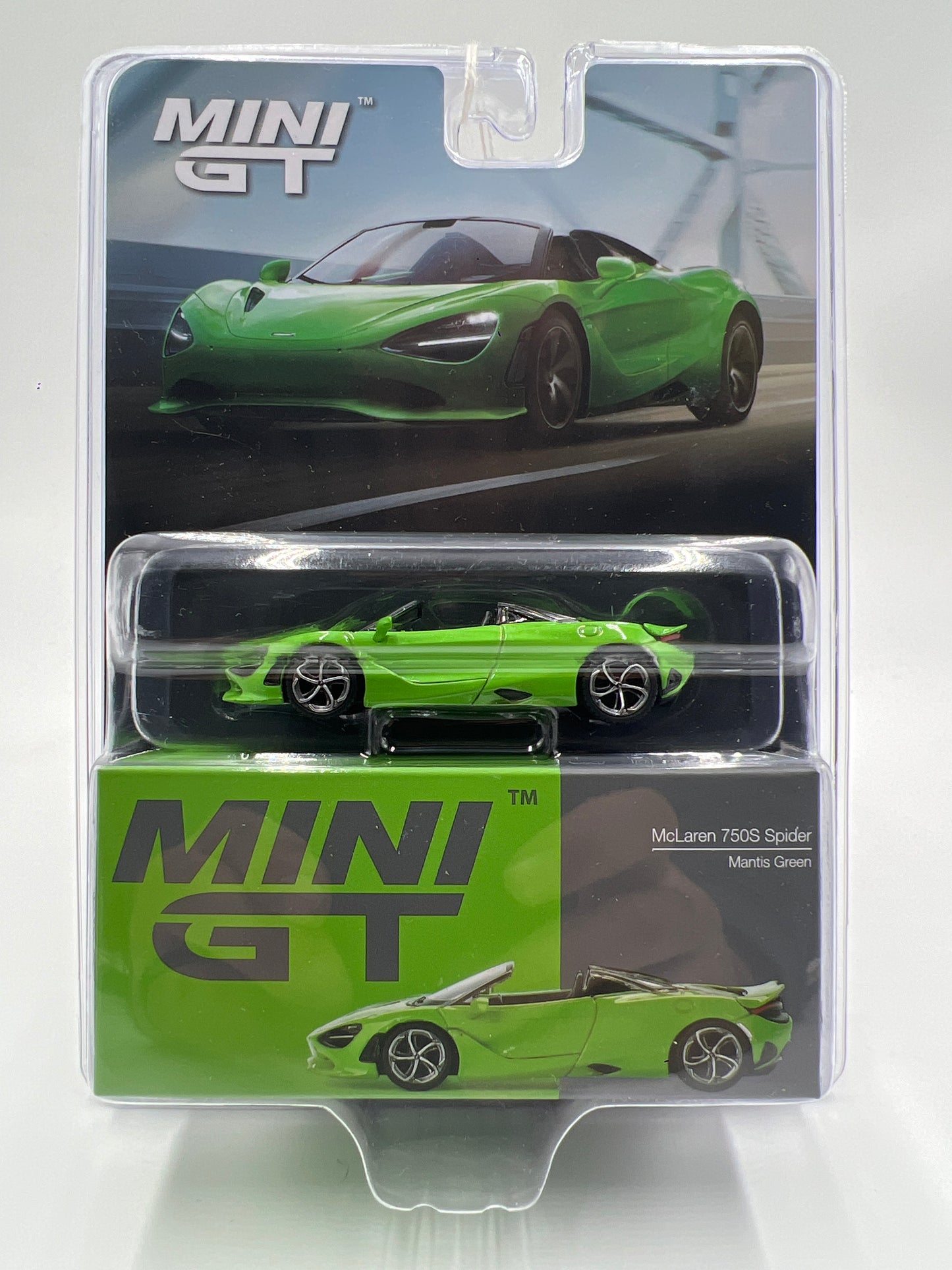 Mini GT #783 McLaren 750S Spider Green