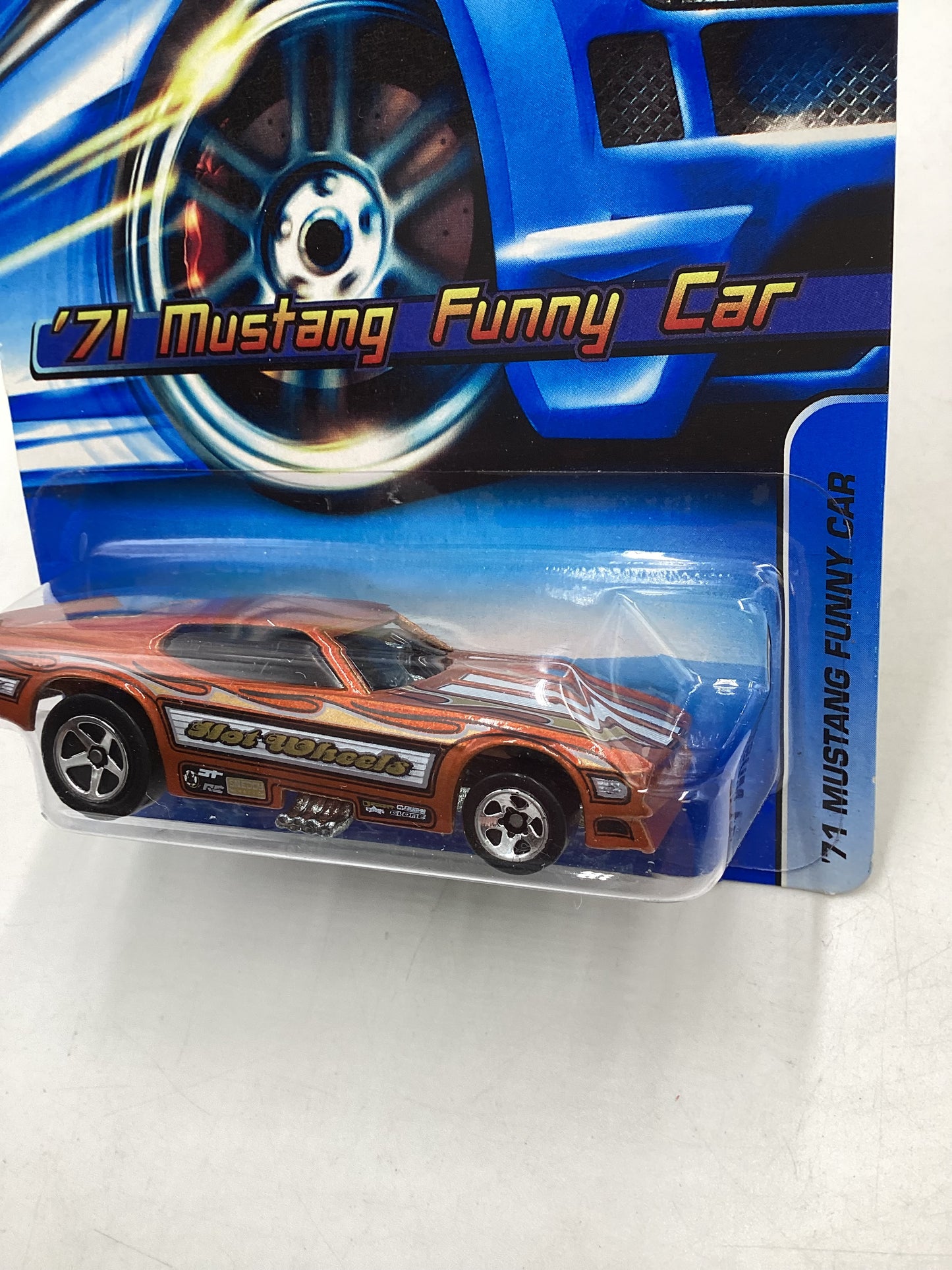 2005 Hot Wheels #182 Orange 71 Mustang Funny Car 24H