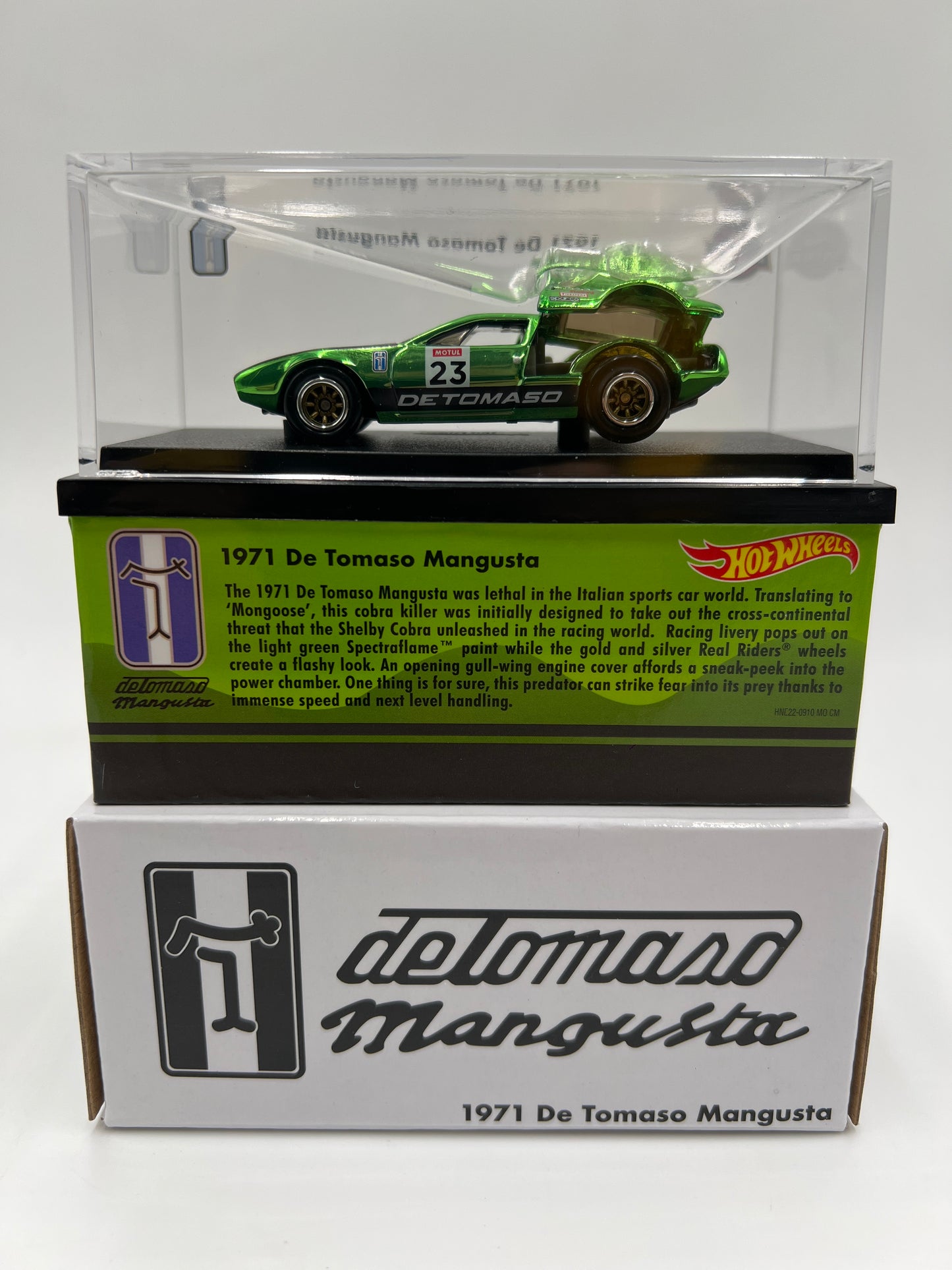 2023 Hot Wheels RLC 1971 De Tomaso Mangusta Green