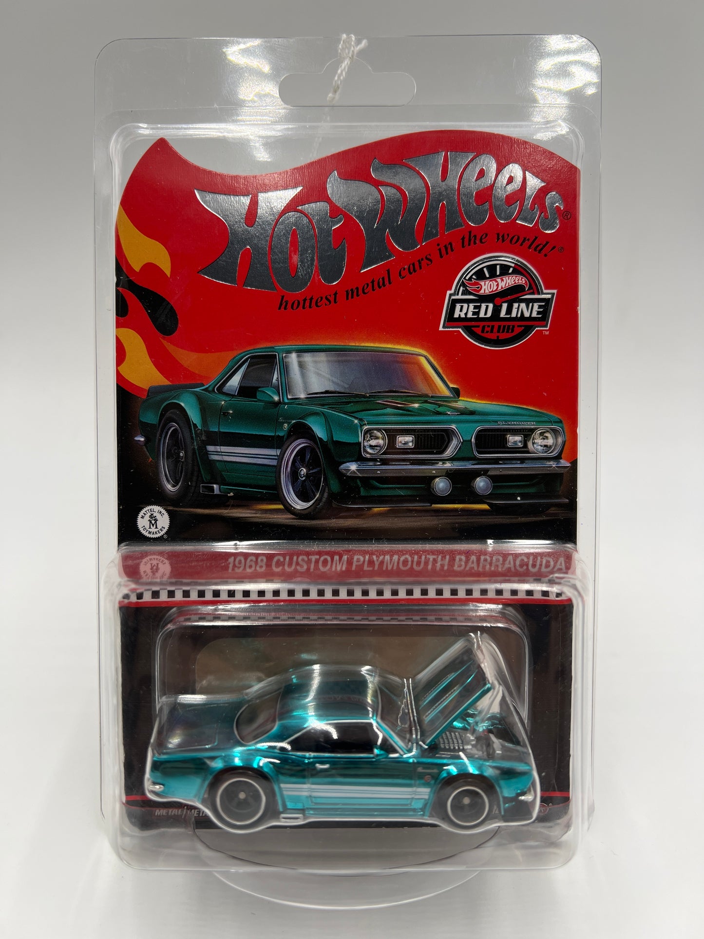 2024 Hot Wheels RLC 1968 Custom Plymouth Barracuda Blue W/Protector