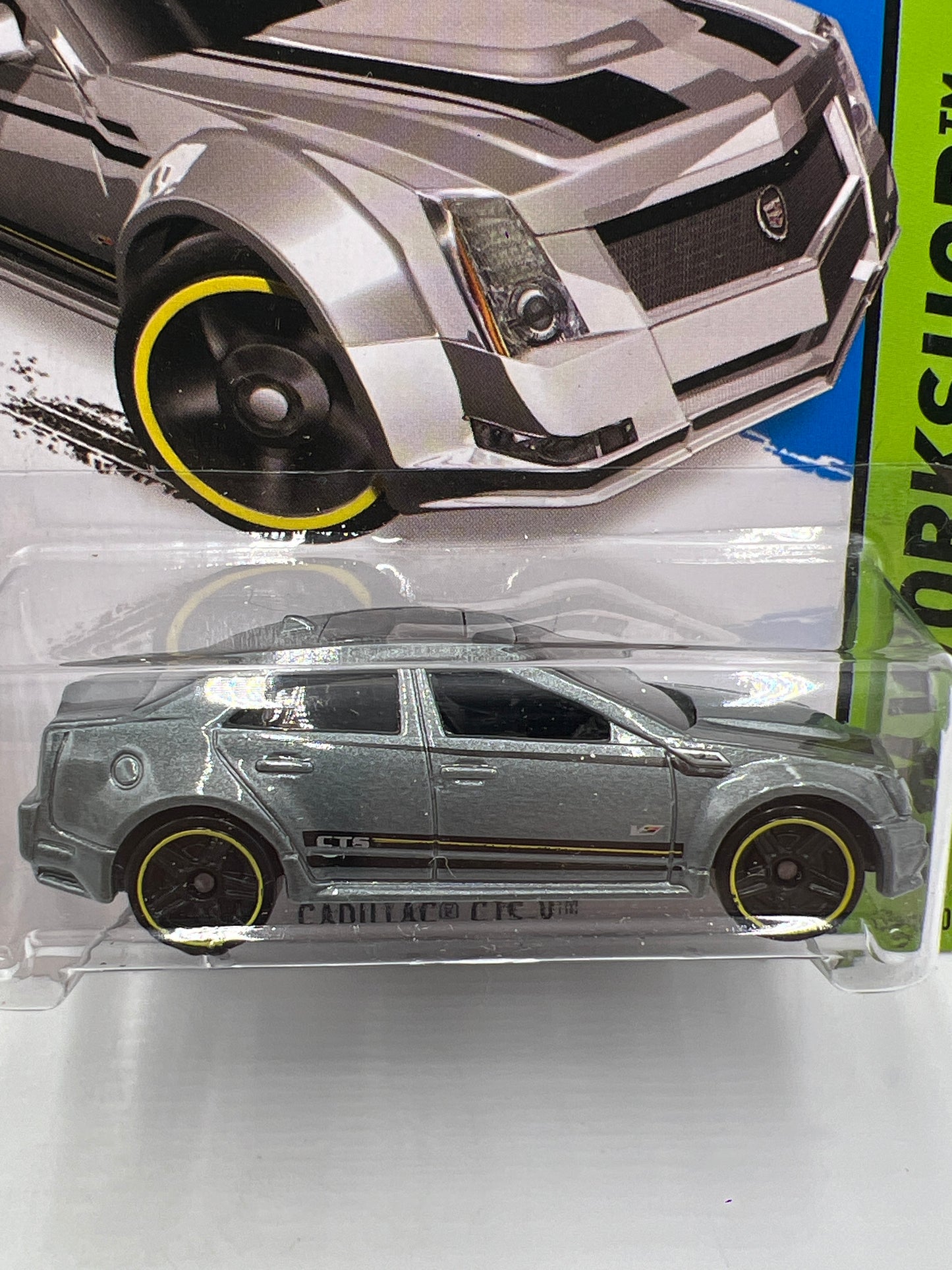2013 Hot Wheels Kmart Exclusive #152 Cadillac CTS-V Silver 239F
