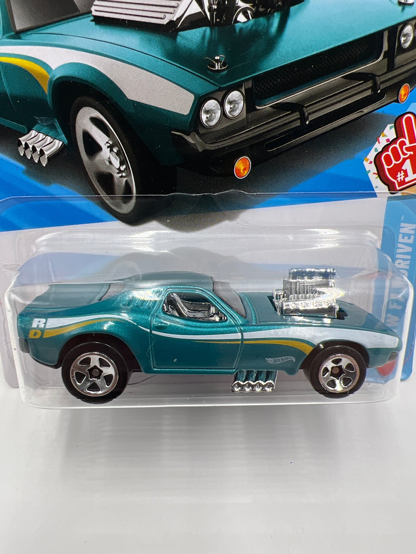 2026 Hot Wheels A Case Fan Driven #19 Rodger Dodger Aqua Blue 55C