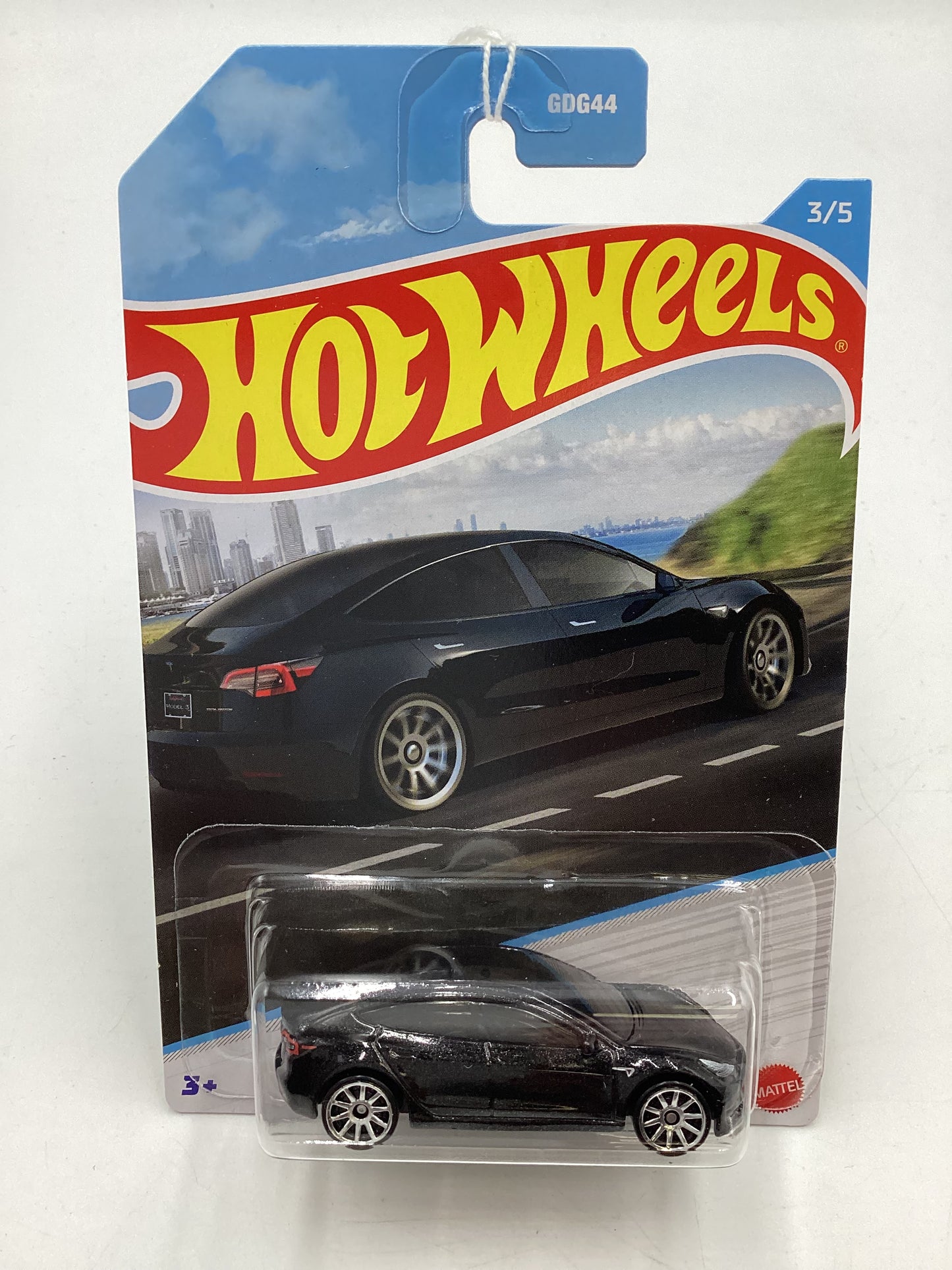 Hot Wheels Walmart Exclusive Luxury Sedans #3 Tesla Model 3 Black 158C