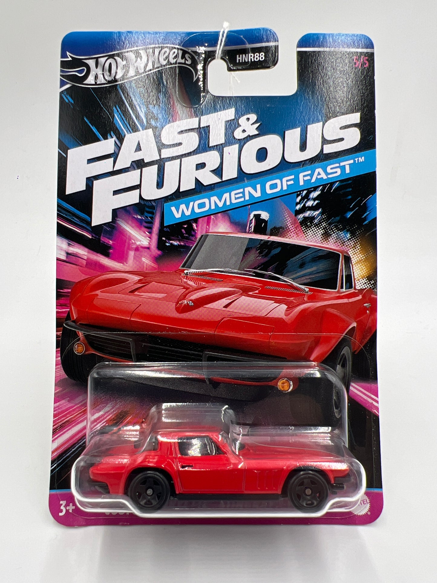 2024 Hot Wheels Fast and Furious Women of Fast #5 Custom Corvette Stingray Coupe Red 70A
