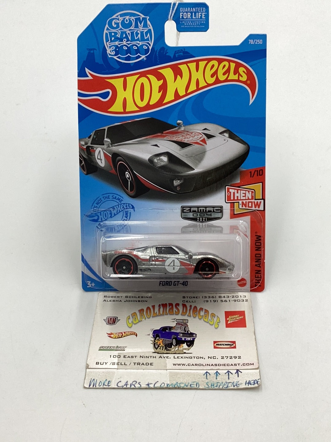 2021 hot wheels Zamac #78 Ford Gt-40 143A