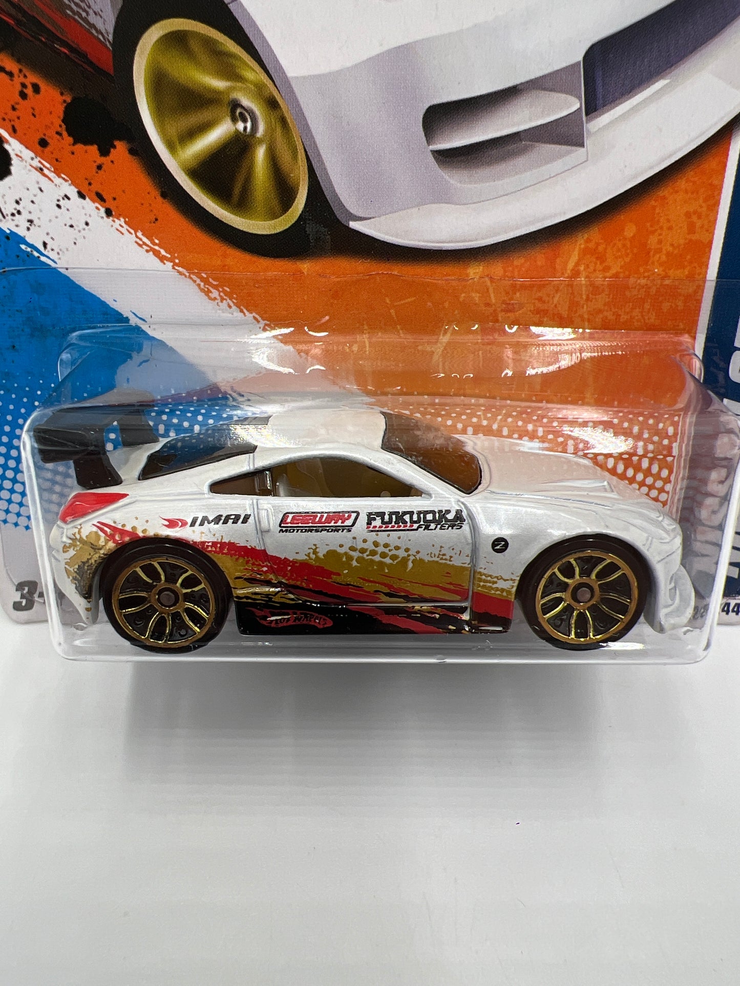 2011 Hot Wheels Nightburnerz #112 Nissan 350Z White