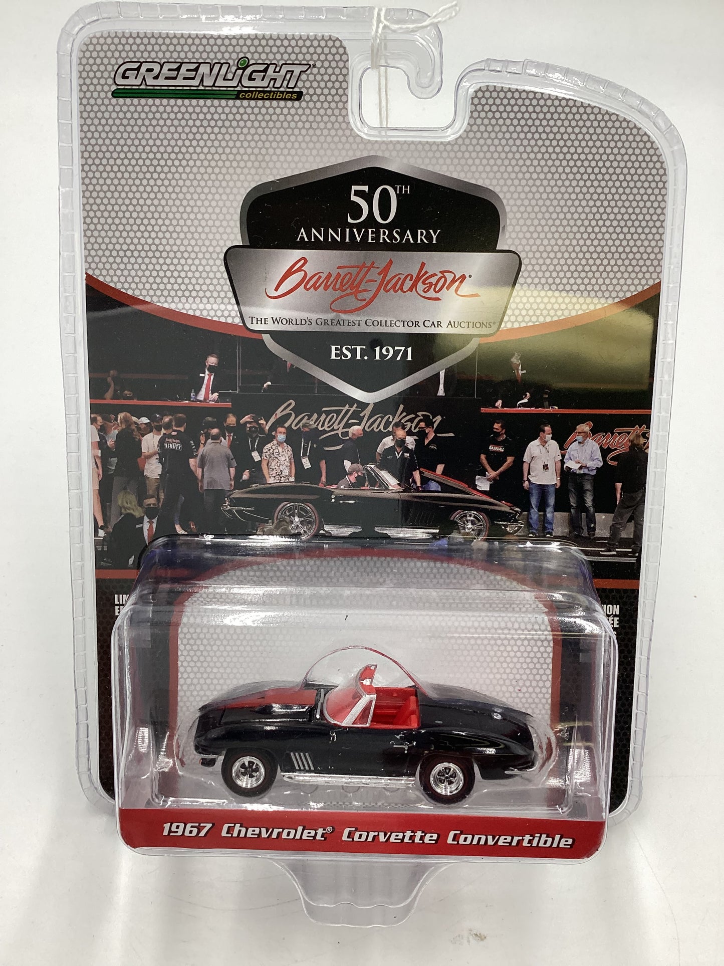 Greenlight GL Barrett Jackson 50th Anniversary Series 8 1967 Chevrolet Corvette Convertible Black 180G