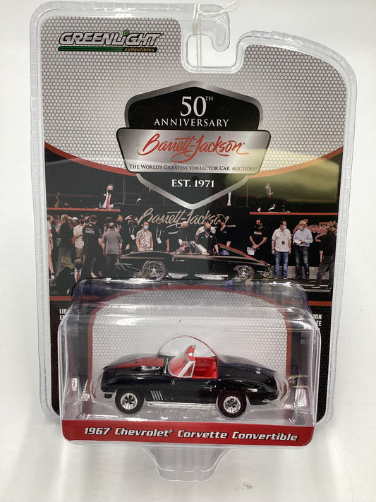 Greenlight GL Barrett Jackson 50th Anniversary Series 8 1967 Chevrolet Corvette Convertible Black 176F