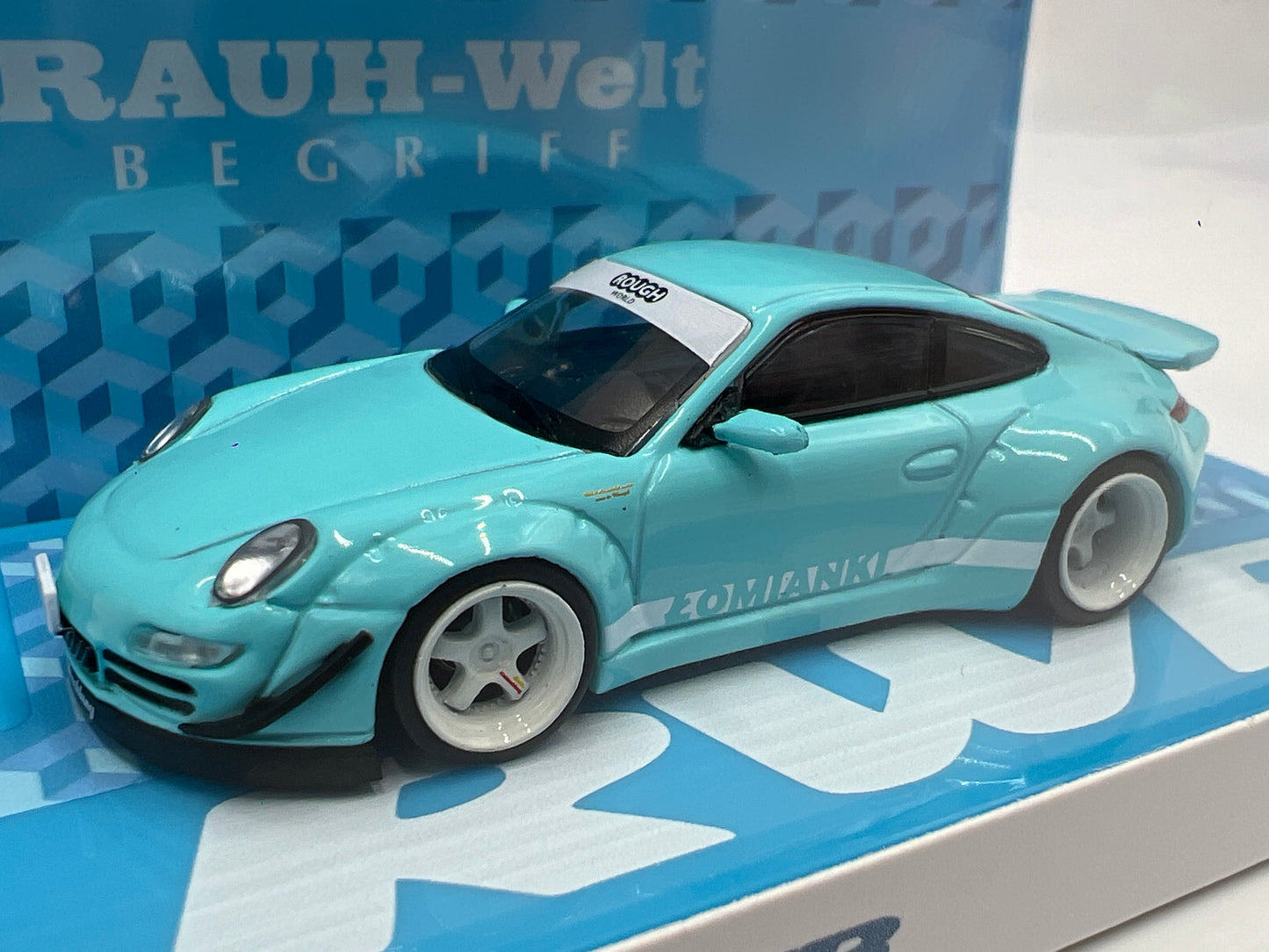 Tarmac Works x Hobby64 RWB 997 Lomianki Light Blue