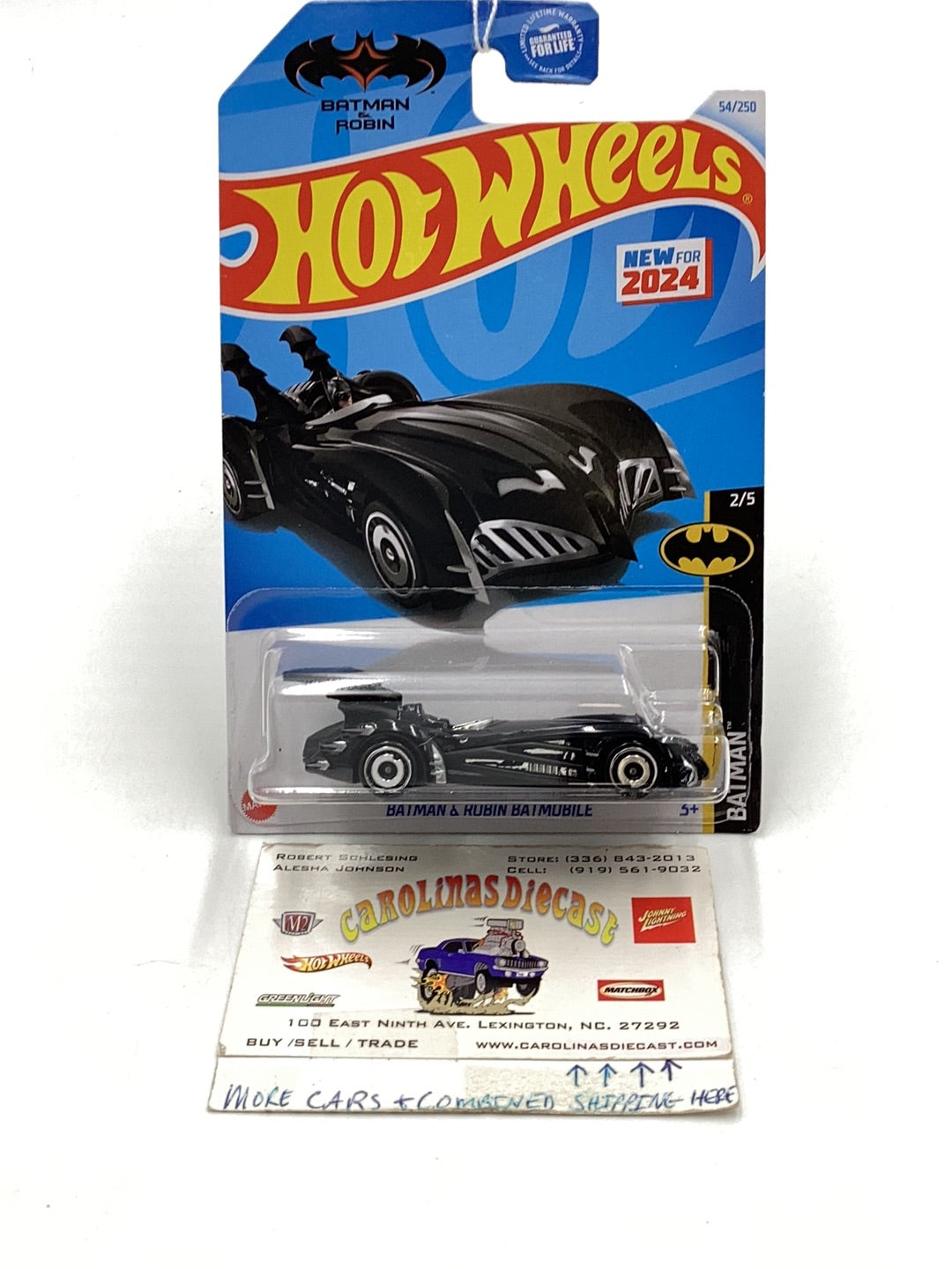 2024 C case Hot Wheels #54 Batman & Robin Batmobile 119G