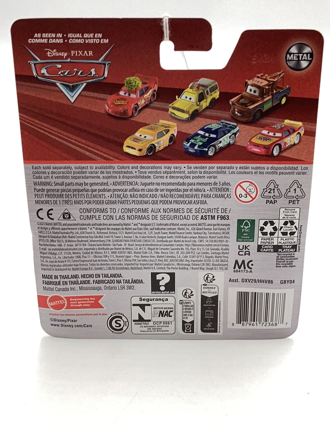 Disney Pixar Cars James Cleanair 142G