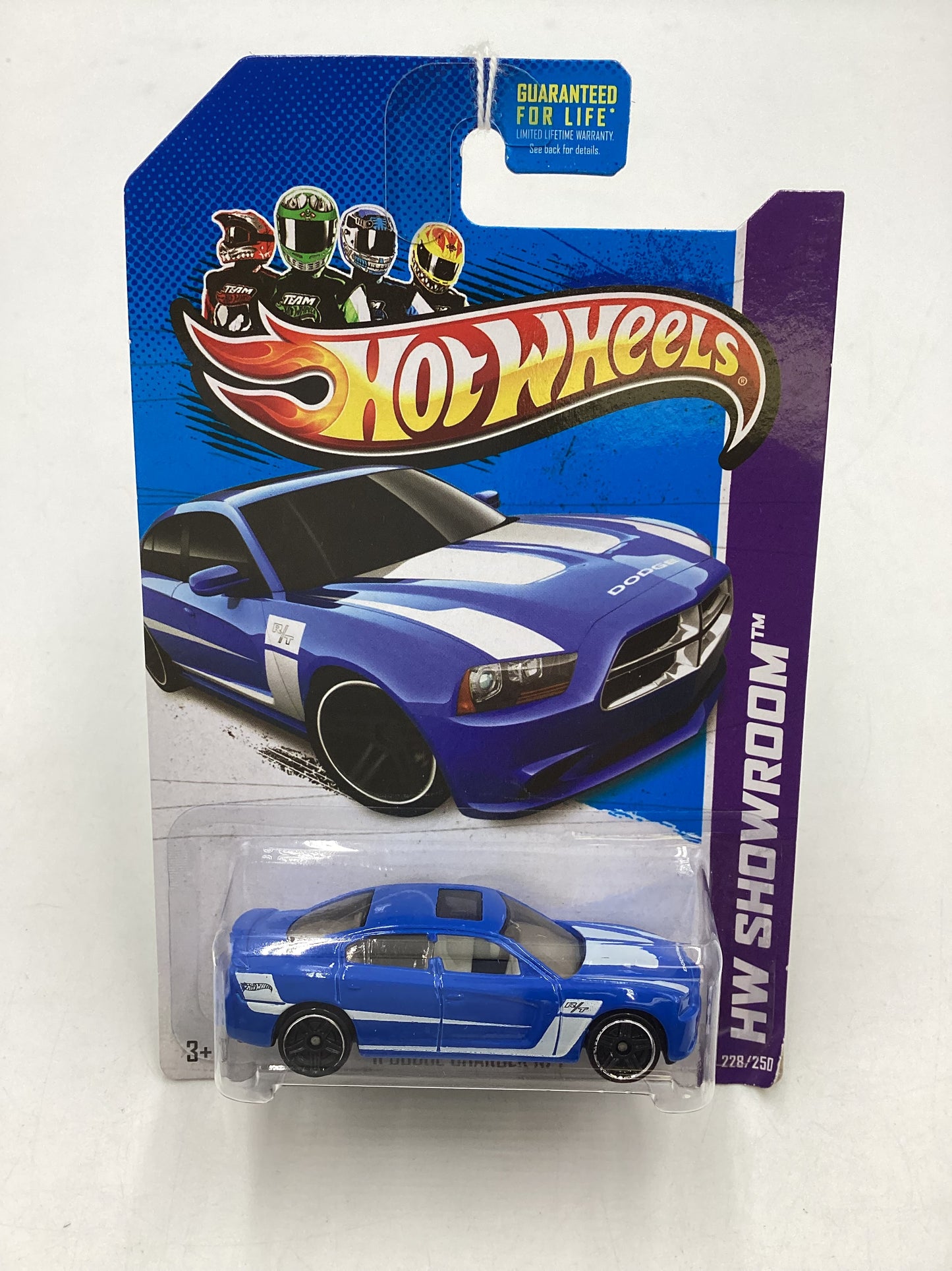 2013 Hot Wheels #228 Kmart Exclusive Blue 11 Dodge Charger R/T 237B