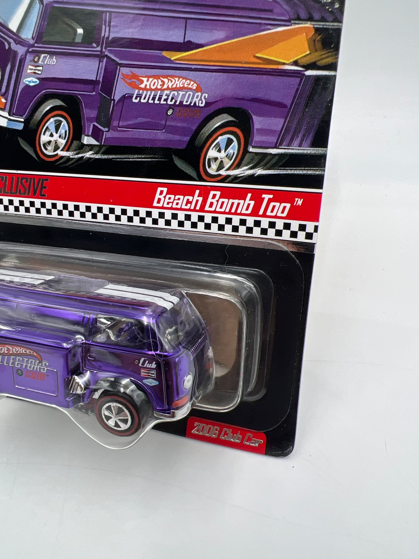 2006 Hot Wheels RLC Exclusive #2584/7000 Beach Bomb Too Purple W/Protector & Button
