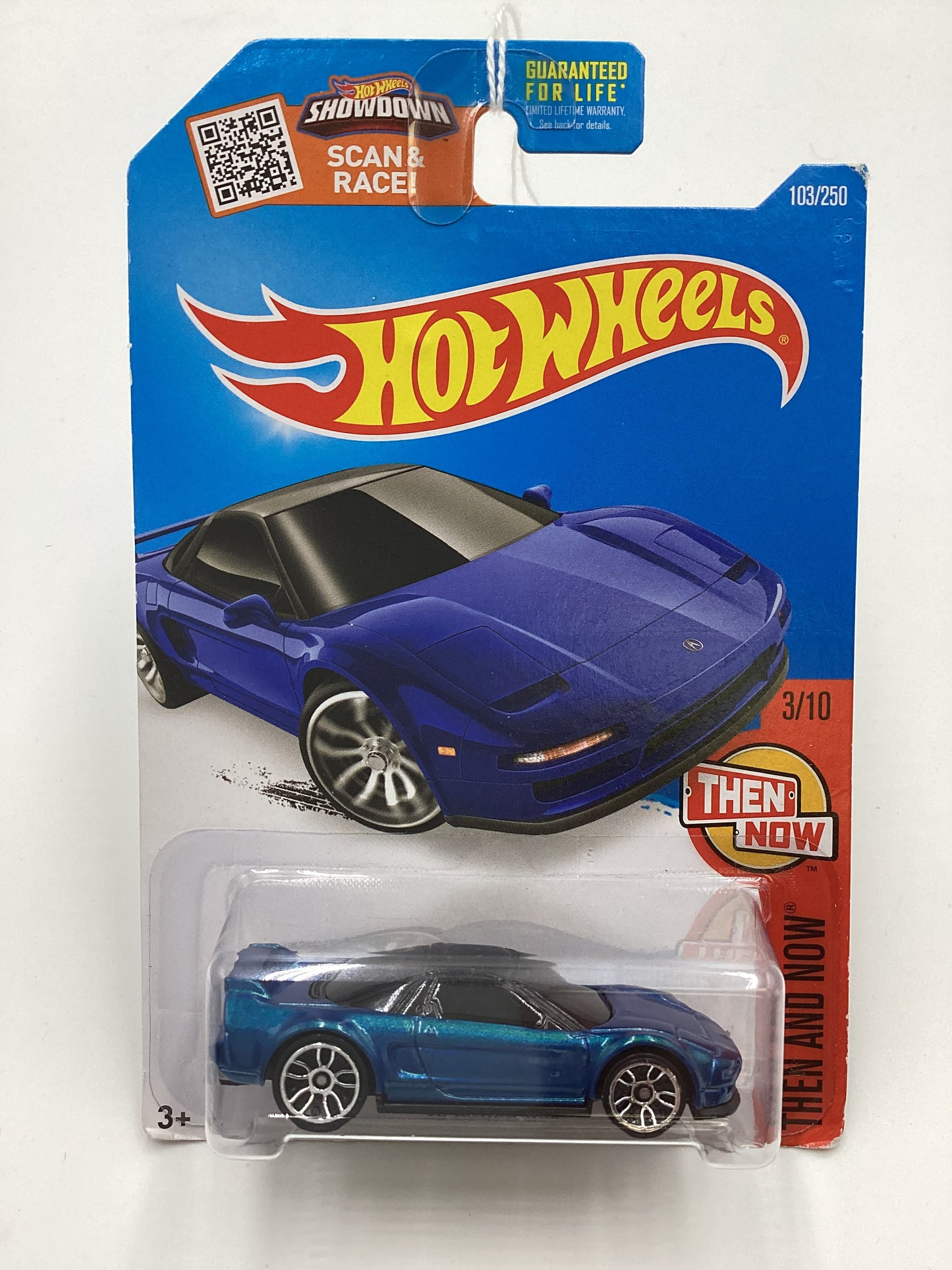 2016 Hot Wheels #103 90 Acura NSX Blue 105H