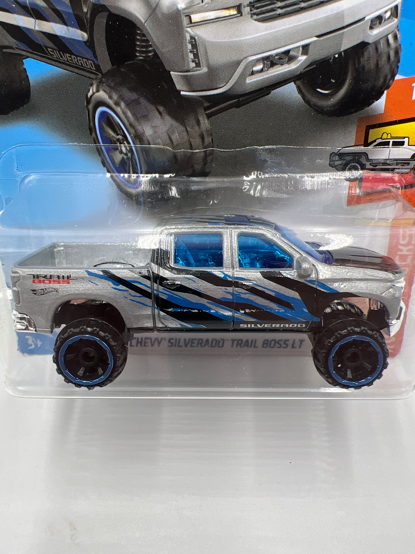 2019 Hot Wheels Kmart Exclusive HW Hot Trucks #83 19 Chevy Silverado Trail Boss LT 240B