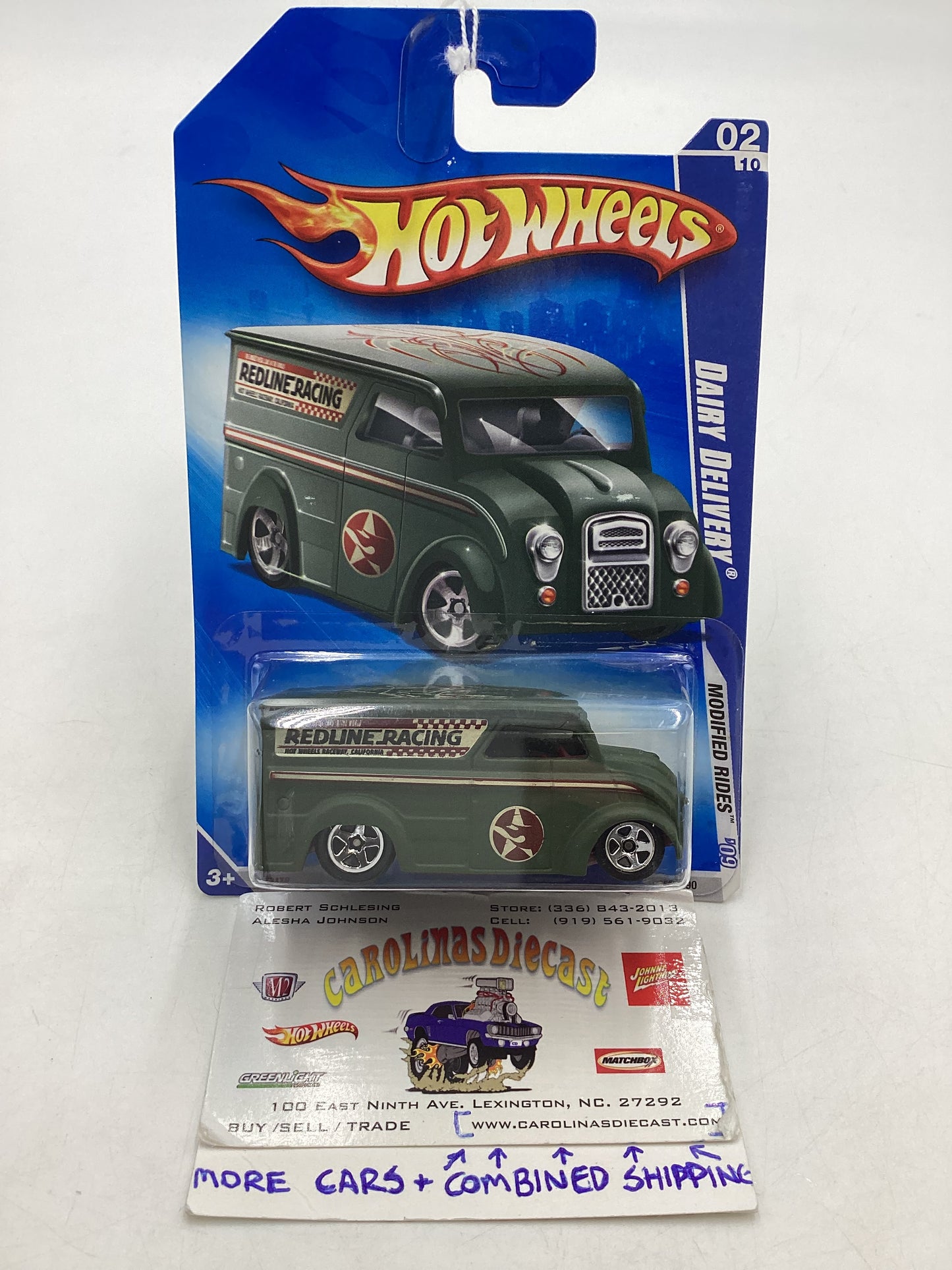 2009 Hot Wheels #158 Dairy Delivery Green 53B