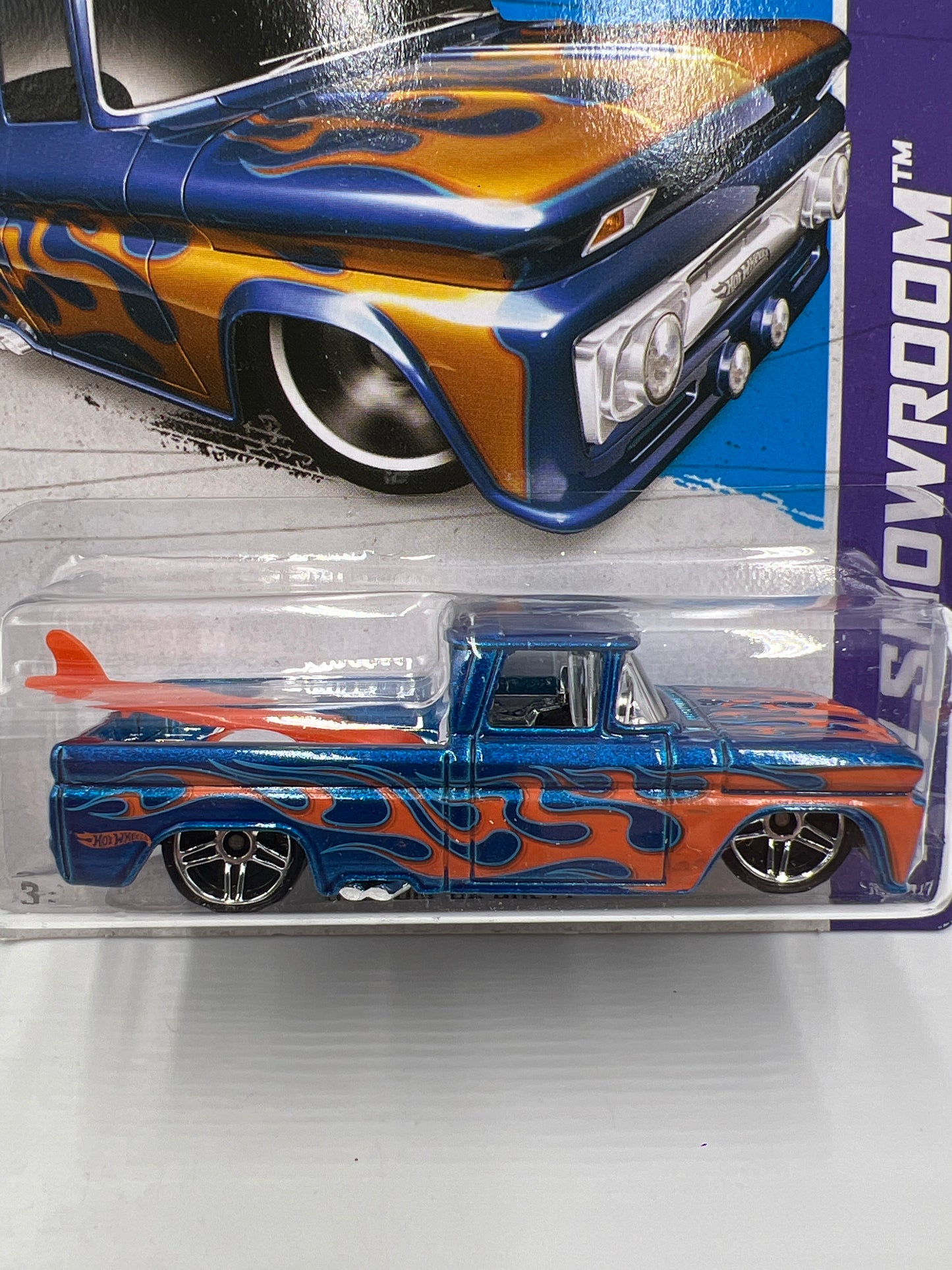 2012 Hot Wheels Showroom #154 Custom 62 Chevy Blue