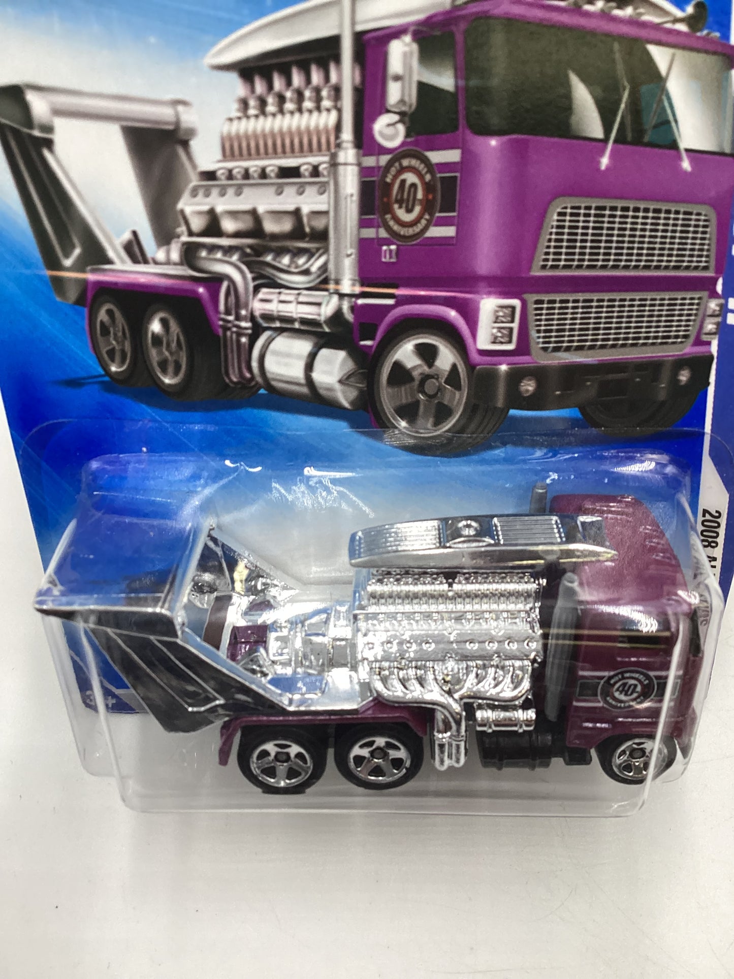 2008 Hot Wheels All Stars #55 Semi Fast II Purple AA1