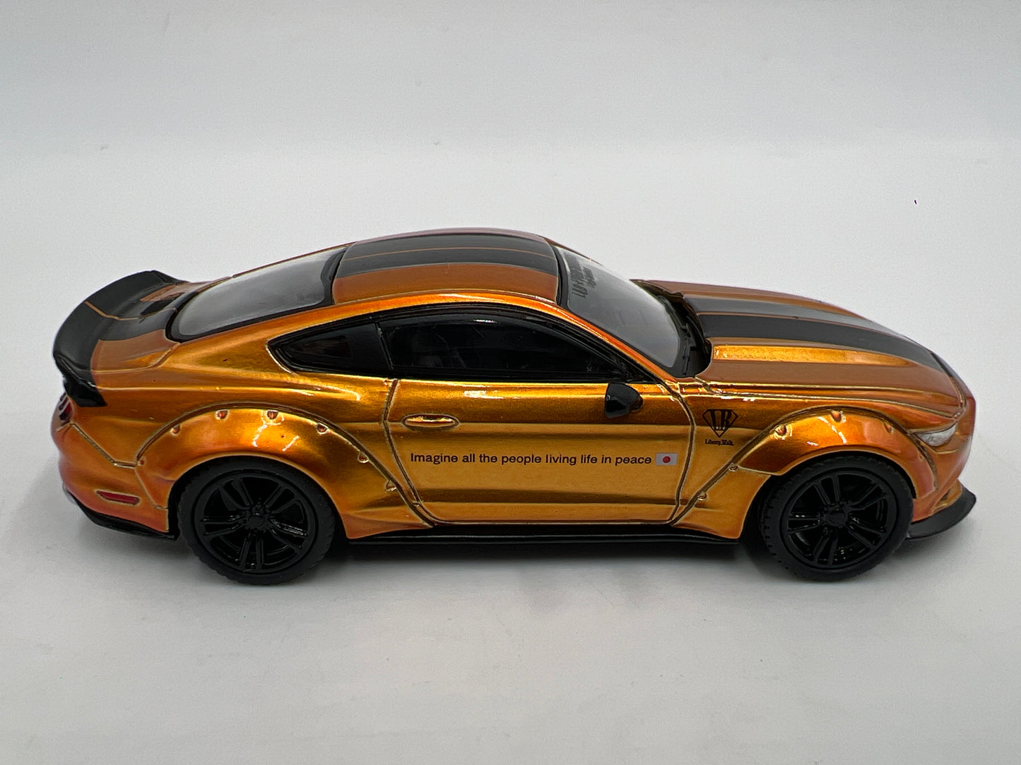 Mini GT MiJo Exclusive #847 Ford Mustang GT LB-Works LB Gold
