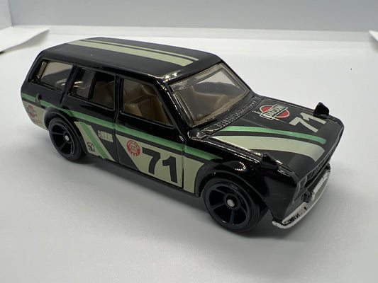 Hot Wheels 1/64 Kmart Exclusive 71 Datsun 510 Wagon Black Loose