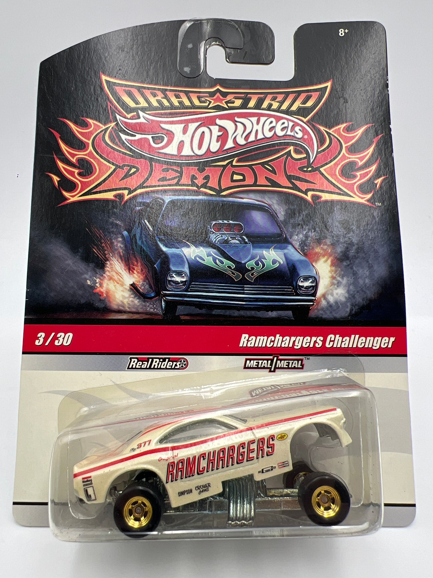 Hot Wheels Drag Strip Demons #3 Ramchargers Challenger W/Protector 1