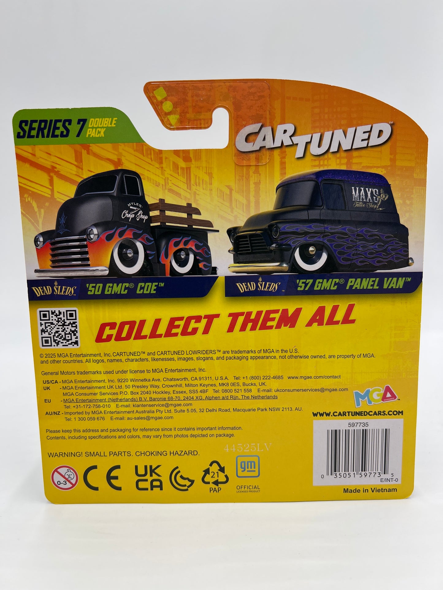 MGA Car Tuned Double Pack Series 7 Dead Sleds 50 GMC COE & 57 GMC Panel Van