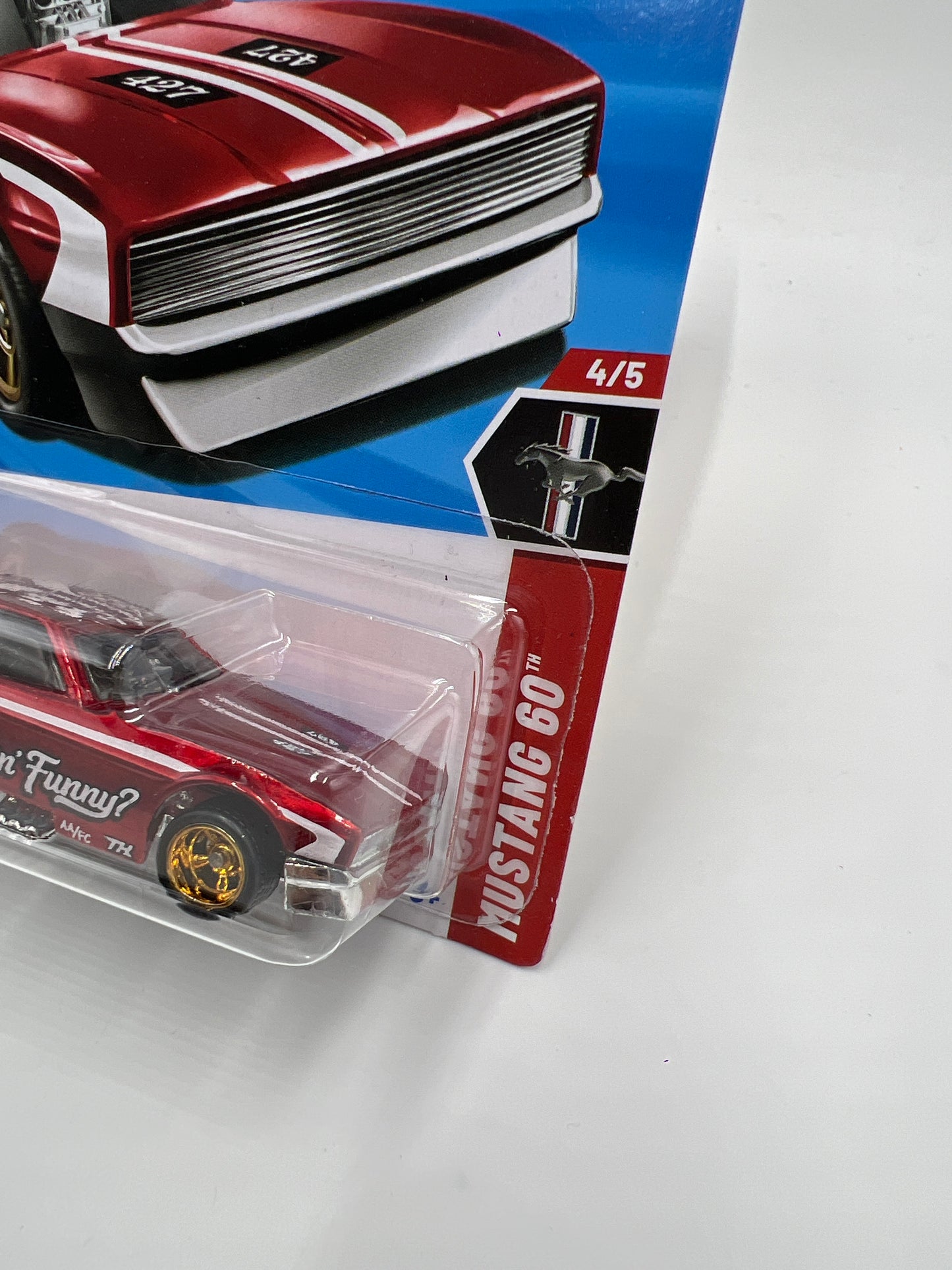 2025 Hot Wheels Super Treasure Hunt #175 71 Mustang Funny Car Red W/Protector