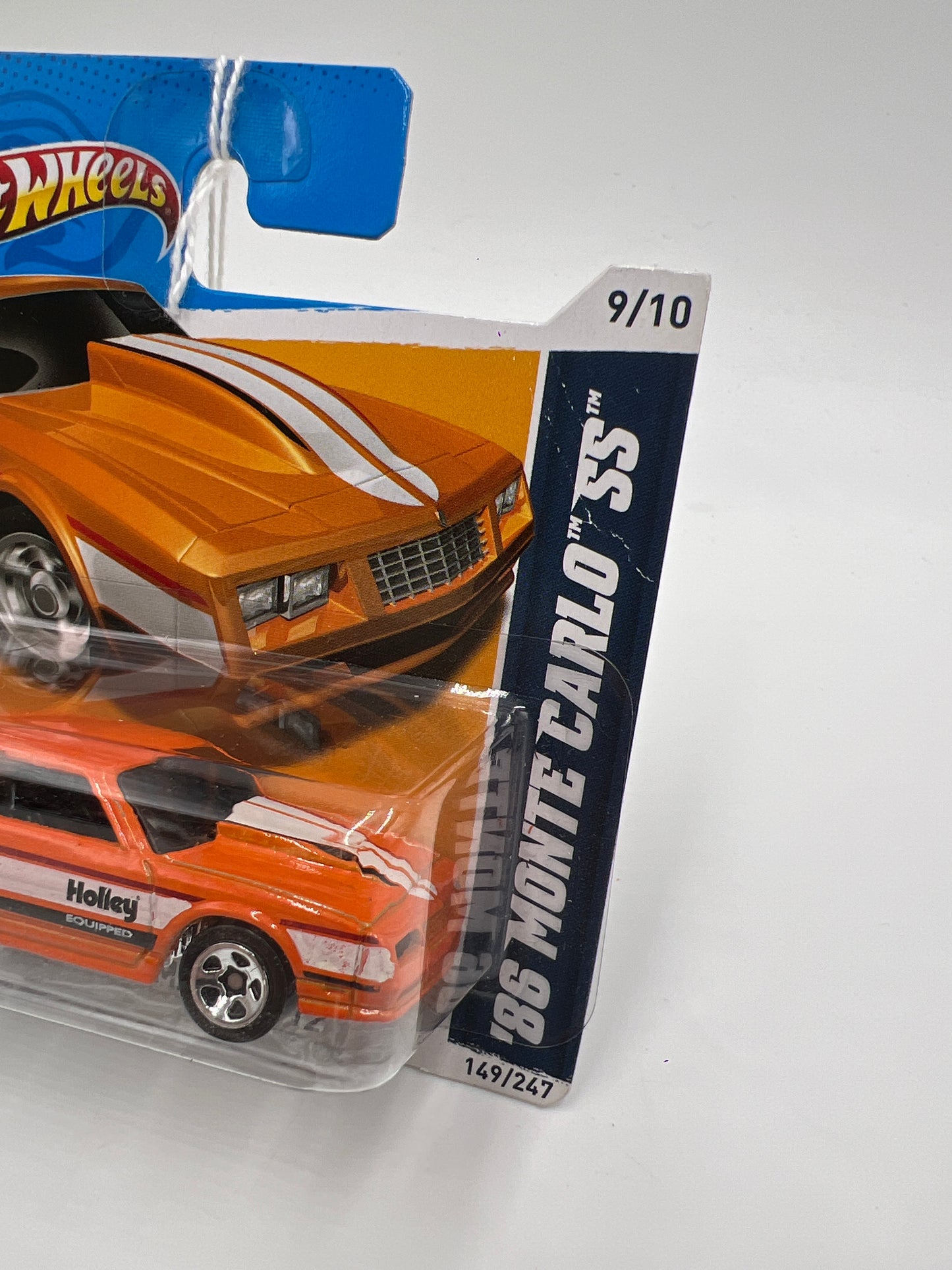 2012 Hot Wheels Short Card Performance #149 86 Monte Carlo SS Orange Holley