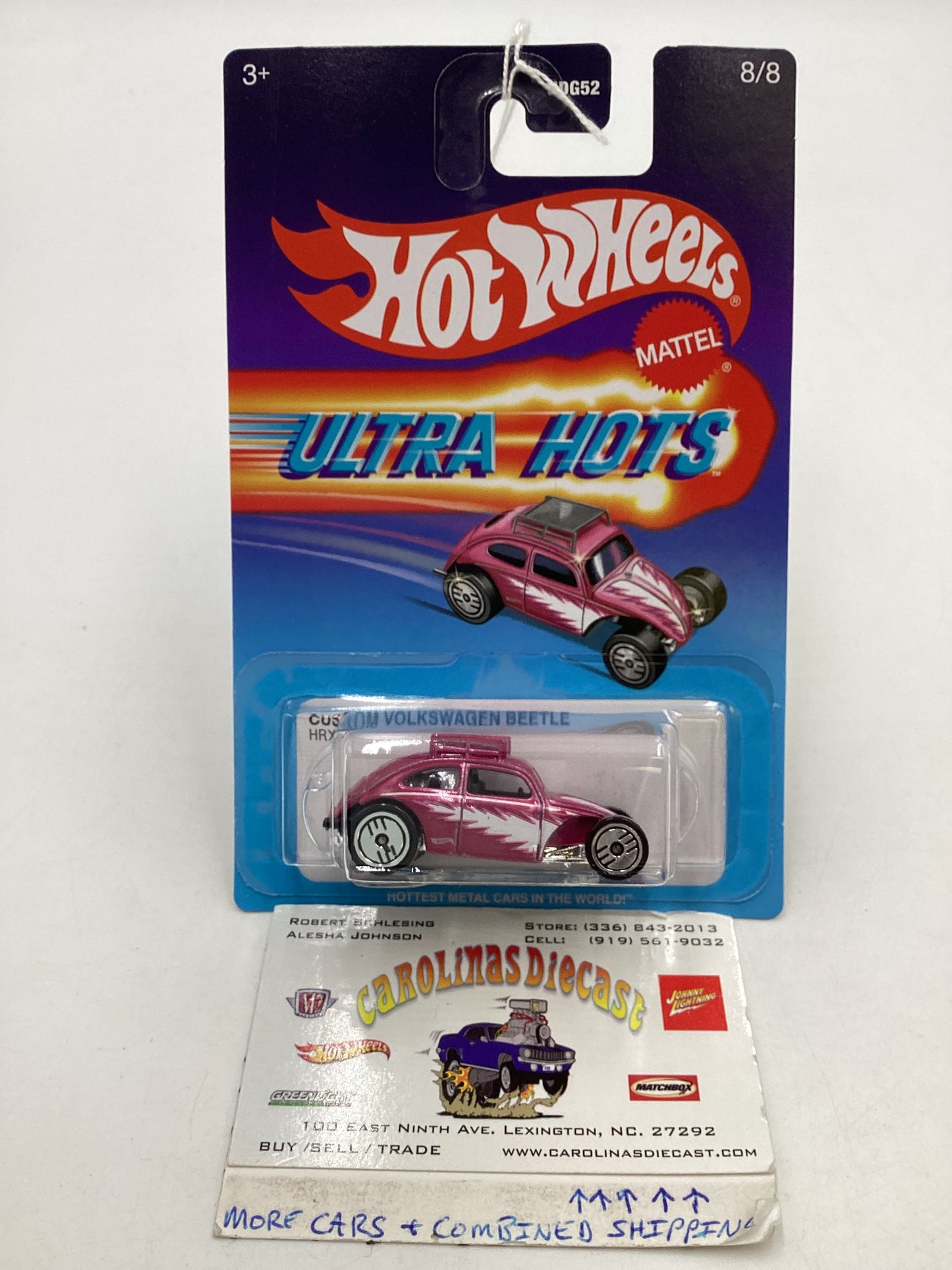 2024 Hot wheels Target Ultra Hots #8 Custom Volkswagen Beetle Pink 154C