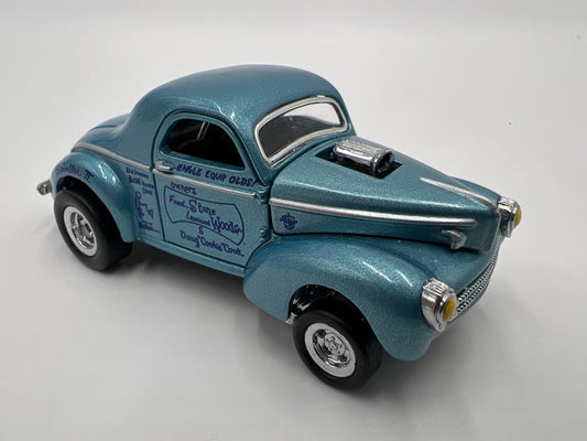 Hot Wheels 1/64 Premium Legends Vintage Record Holders Willys Gasser Swindler II Light Blue Loose