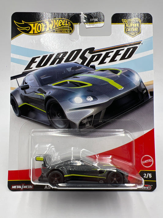 2025 Hot Wheels Car Culture Premium Euro Speed #2 Aston Martin Vantage GTE Black/Dark Gray 257i