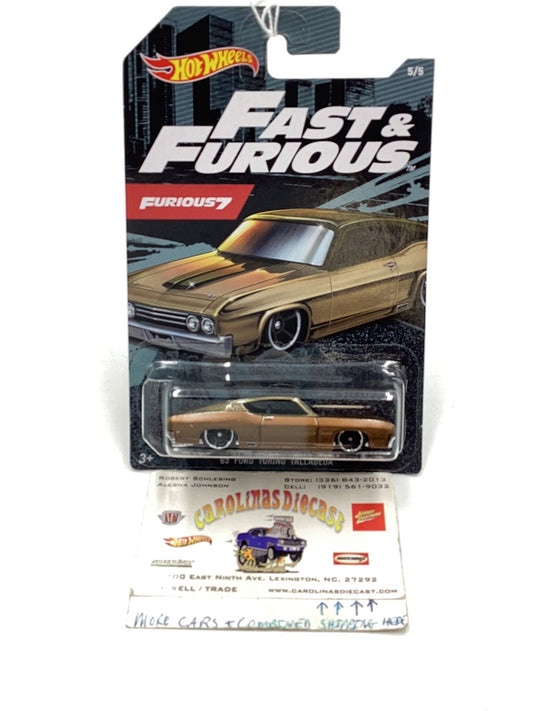 Hot wheels fast and furious 5/5 69 Ford Torino Talledega