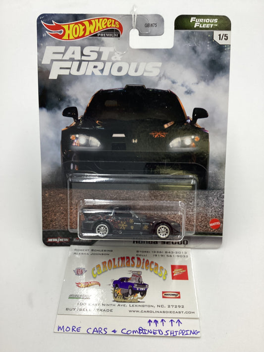 Hot Wheels Premium fast and furious Furious Fleet #1 Honda S2000 Black 251A