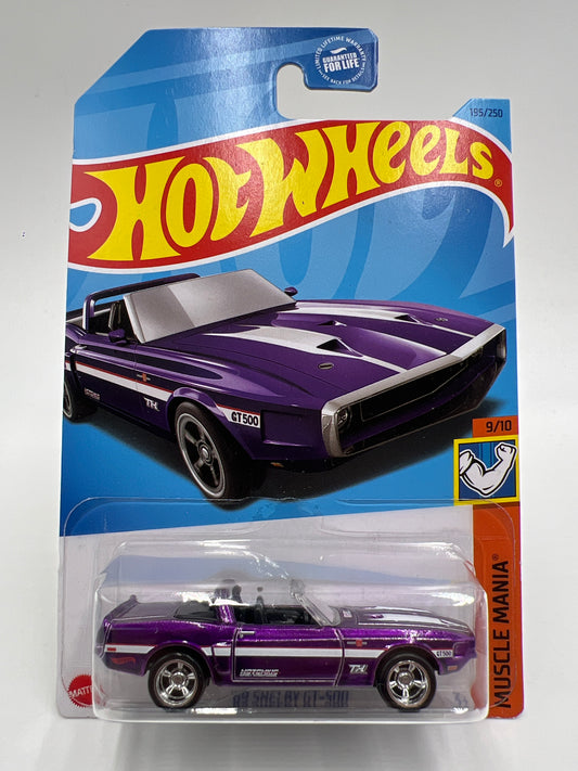 2023 Hot Wheels Super Treasure Hunt #195 69 Shelby GT-500 Purple W/Protector