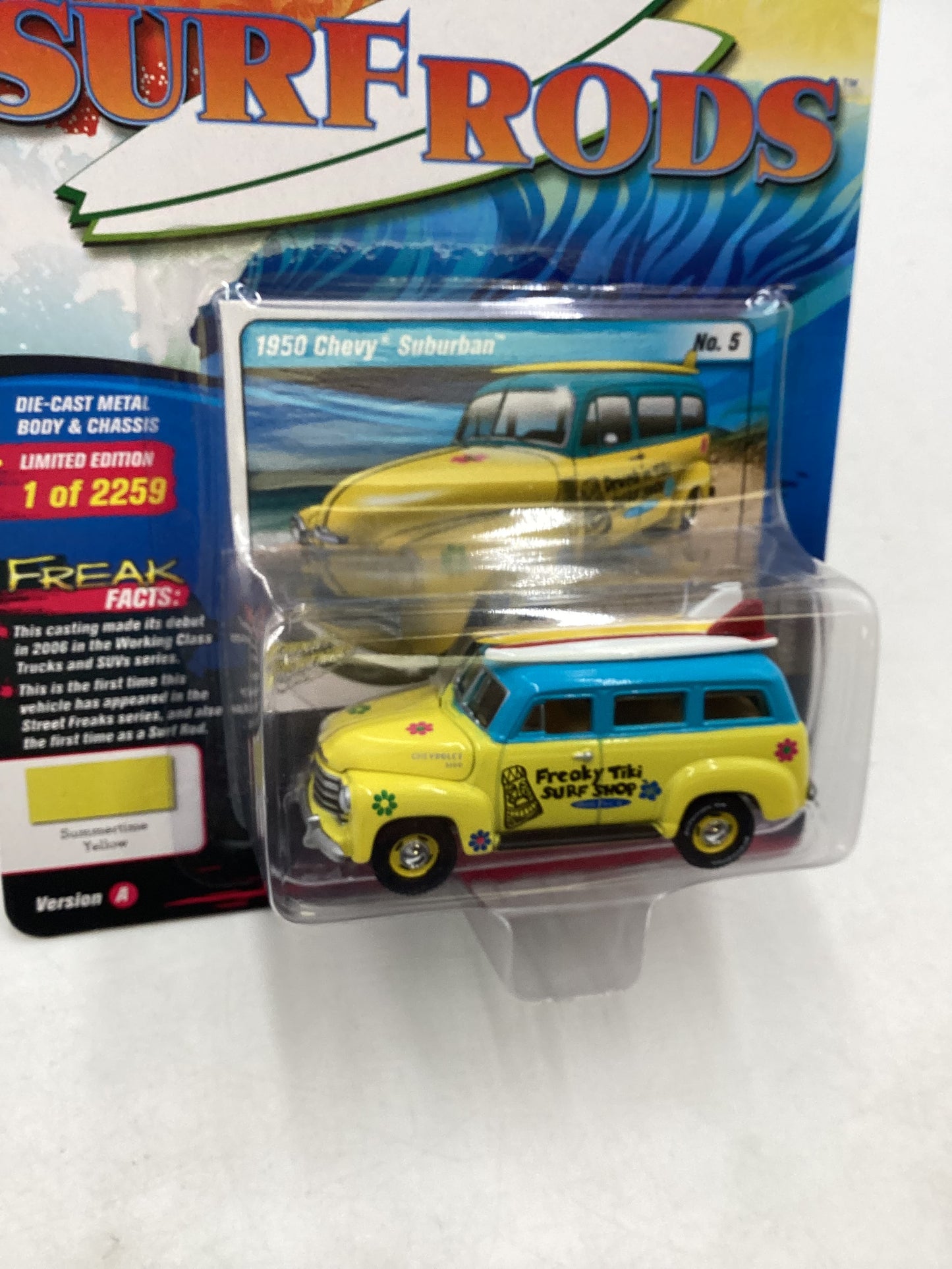 Johnny lightning Street Freaks Surf Rods 1950 Chevy Suburban 277B