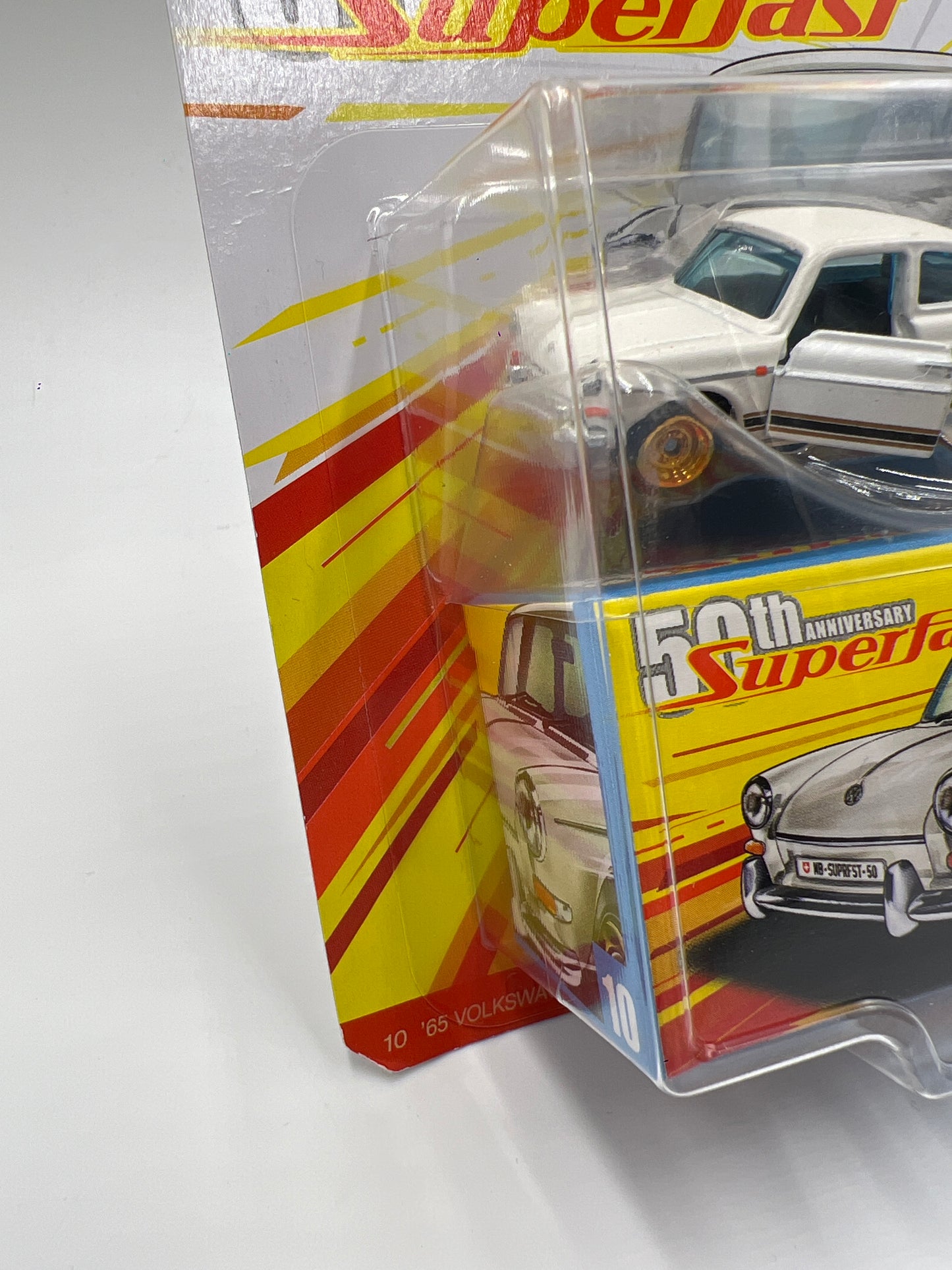 Matchbox 50th Anniversary Superfast #10 65 Volkswagen Type 3 Fastback White 173H