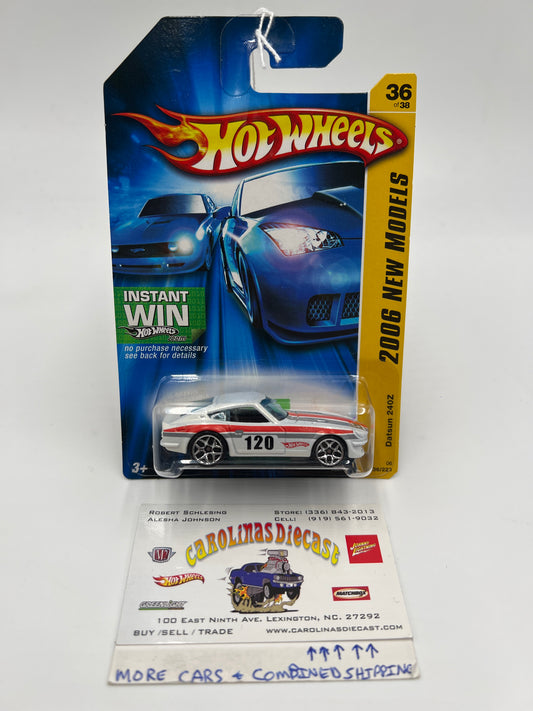 2006 Hot Wheels New Models #36 Yellow Datsun 240Z White 86C