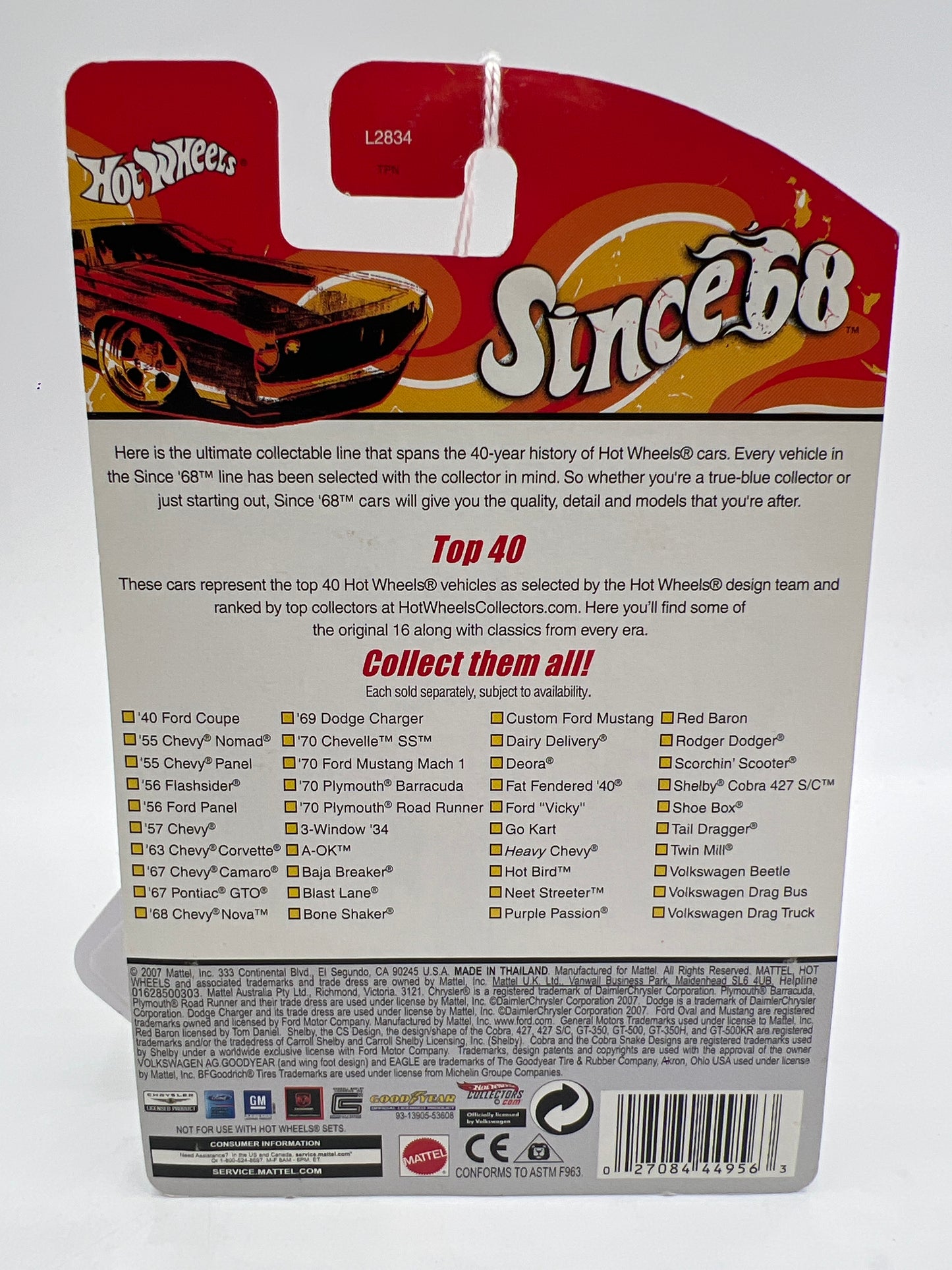 Hot Wheels Since 68 Top 40 #35 Blast Lane Gold