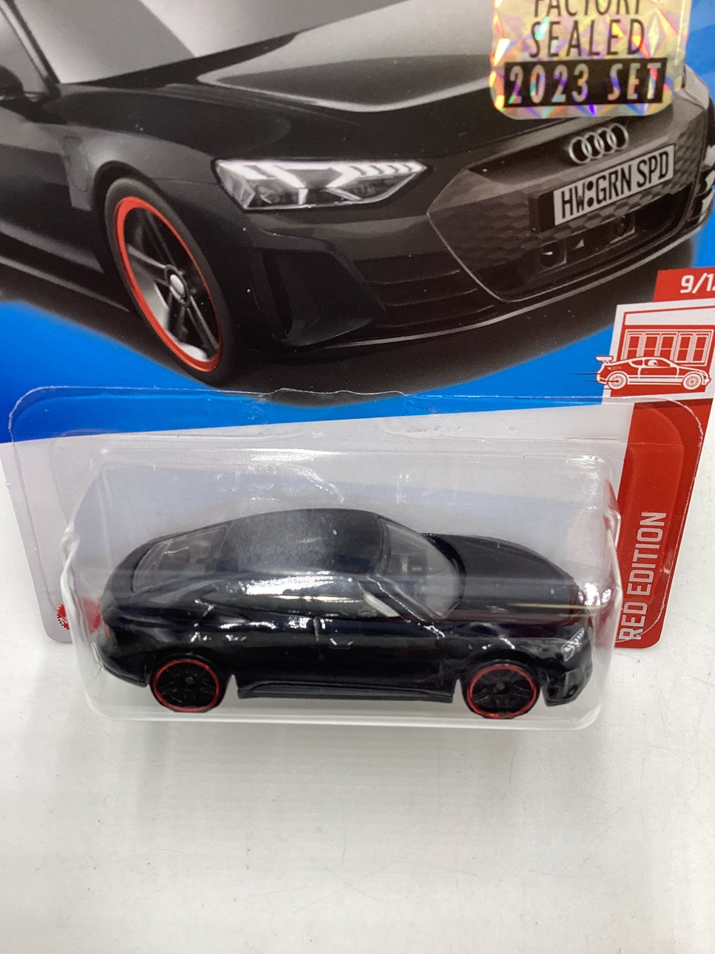 2023 Hot wheels Red edition Factory Sealed #109 Audi RS E-Tron GT *Cracked Blister* 150H