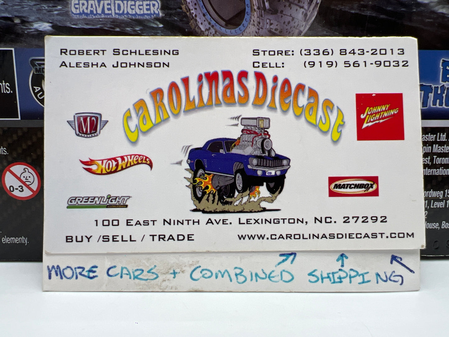 Monster Jam Gears And Galaxies Walmart Exclusive Special Edition Blue Thunder & Grave Digger