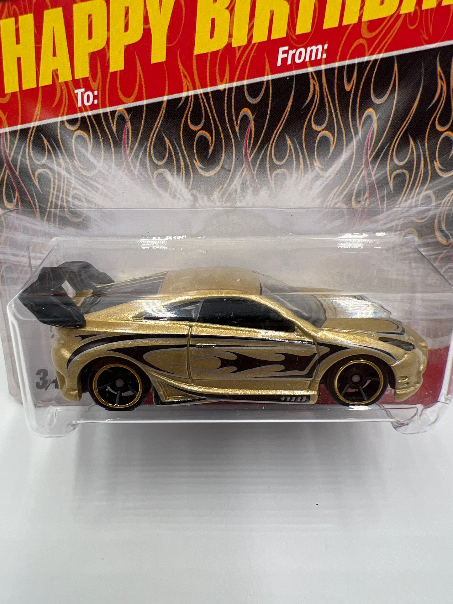 Hot Wheels Happy Birthday Card Toyota Celica Gold 153A
