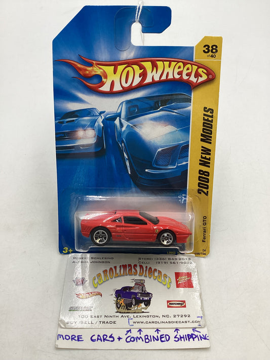 2008 Hot Wheels #038 Ferrari GTO Red (SR)