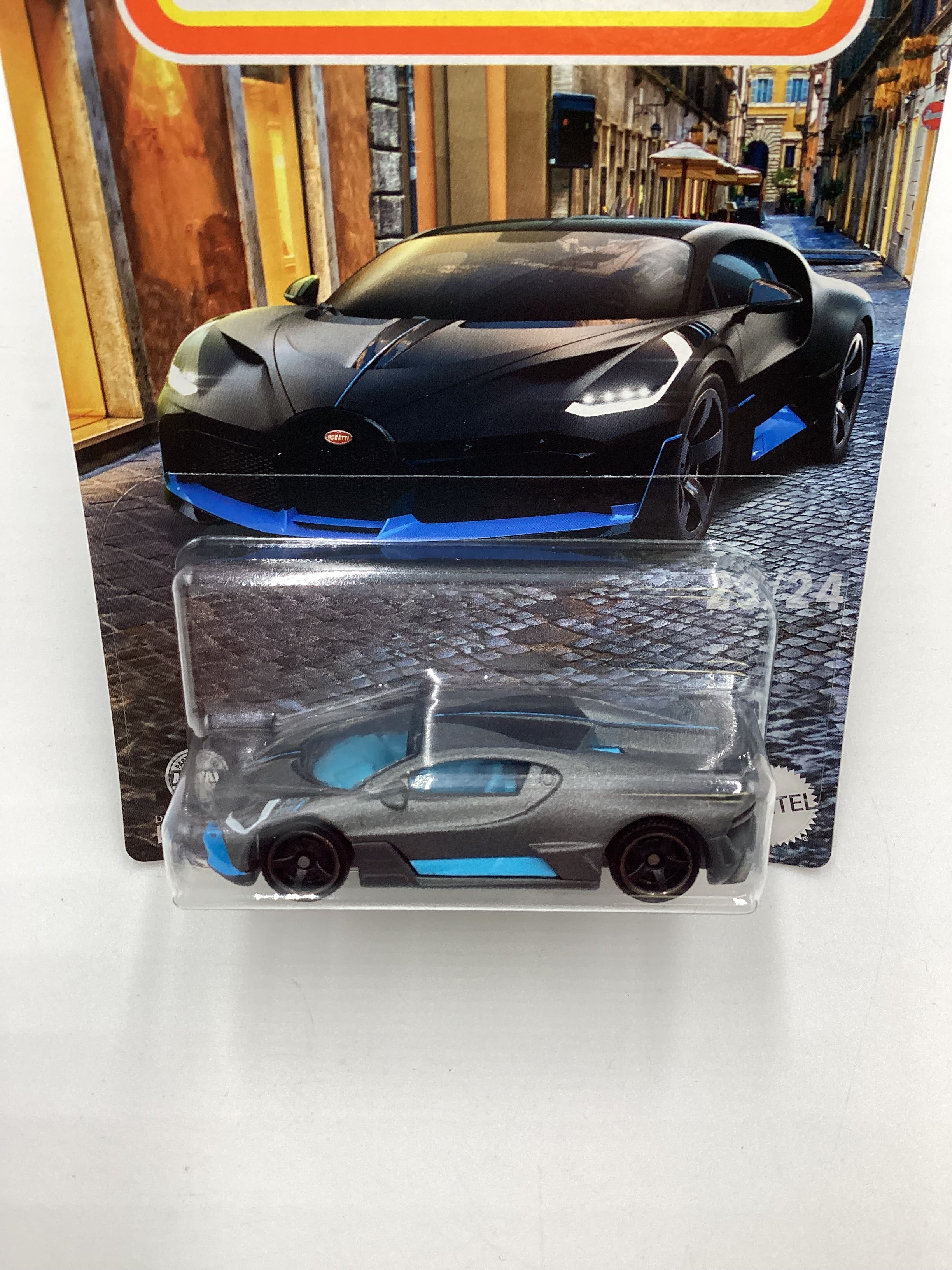 2024 Matchbox European Streets #23 2018 Bugatti Divo Gray 162 G