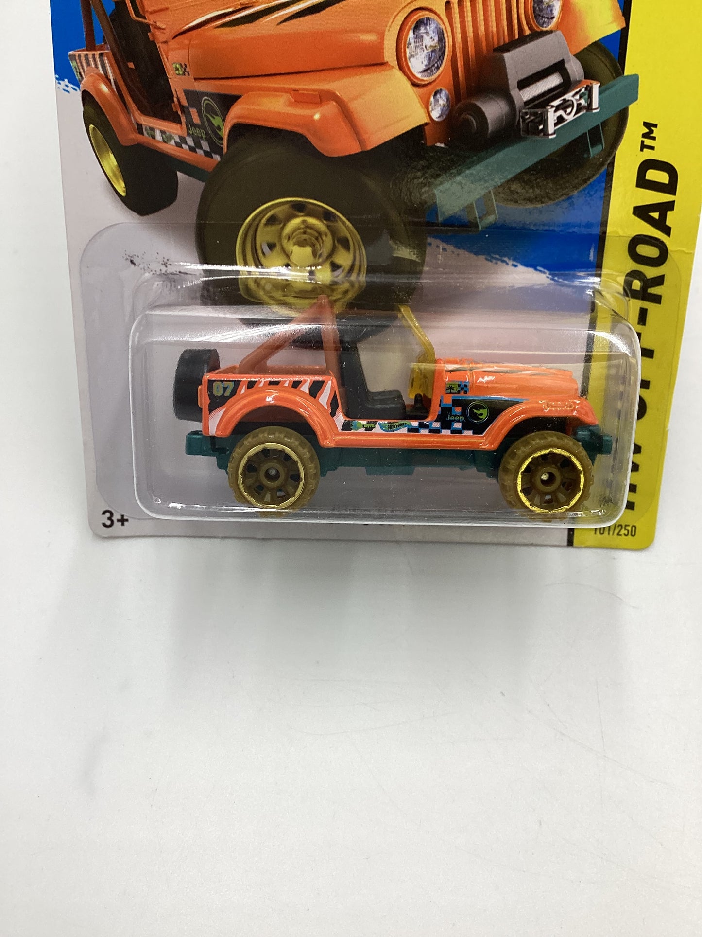 2015 Hot Wheels Treasure Hunt #101 Jeep CJ-7 Orange 273A