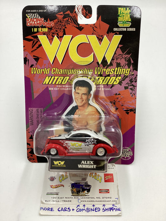 Racing Champions WCW Nitro Streetrods Alex Wright 37 Ford White/Red SR