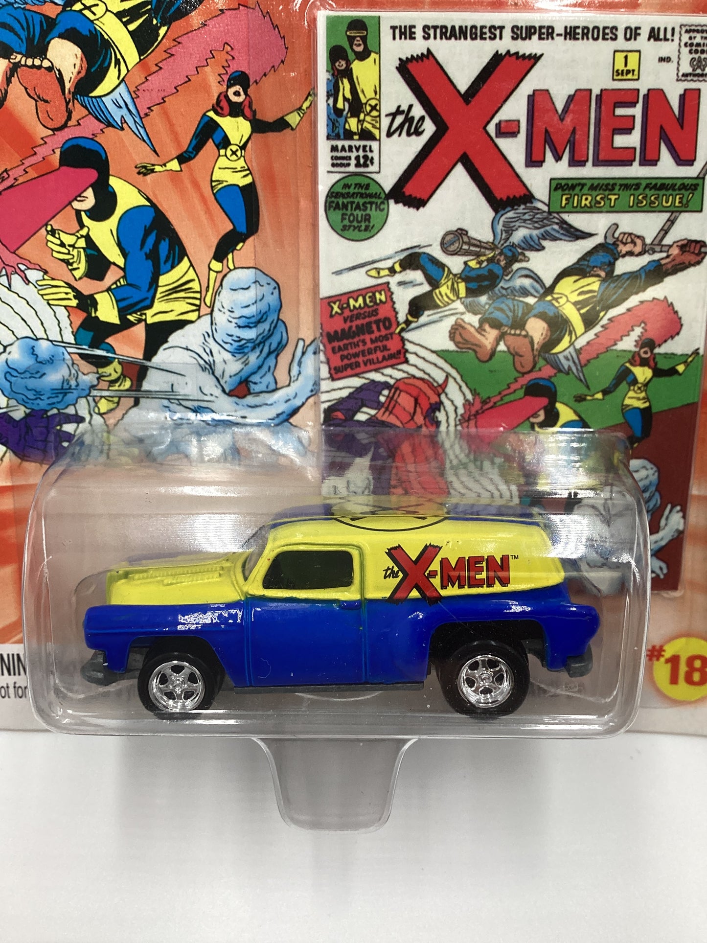 Johnny Lightning Marvel X-Men #18 54 Chevy Panel Van Blue 230A