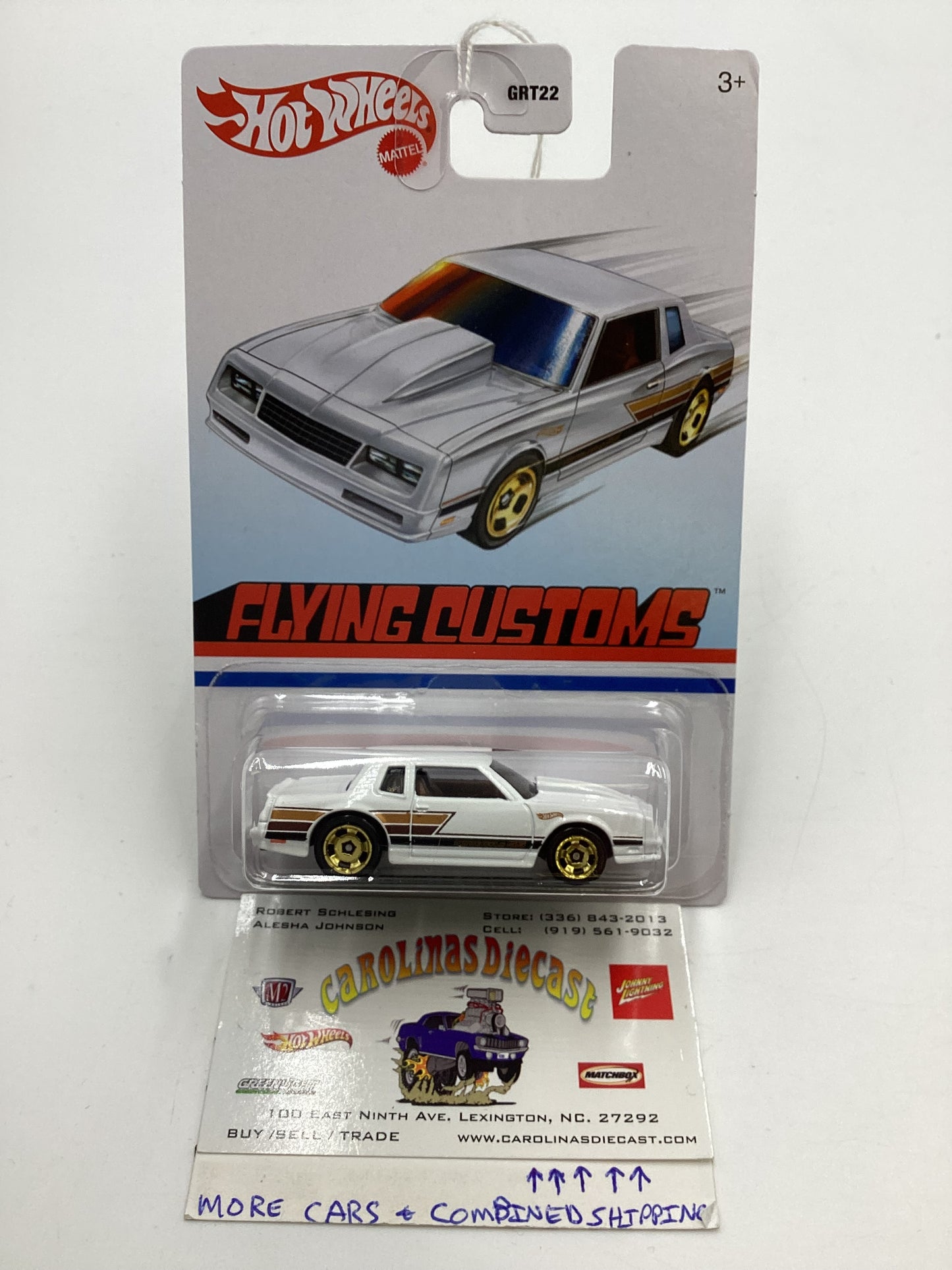 Hot Wheels Target Exclusive Flying Customs 86 Monte Carlo SS White 156A