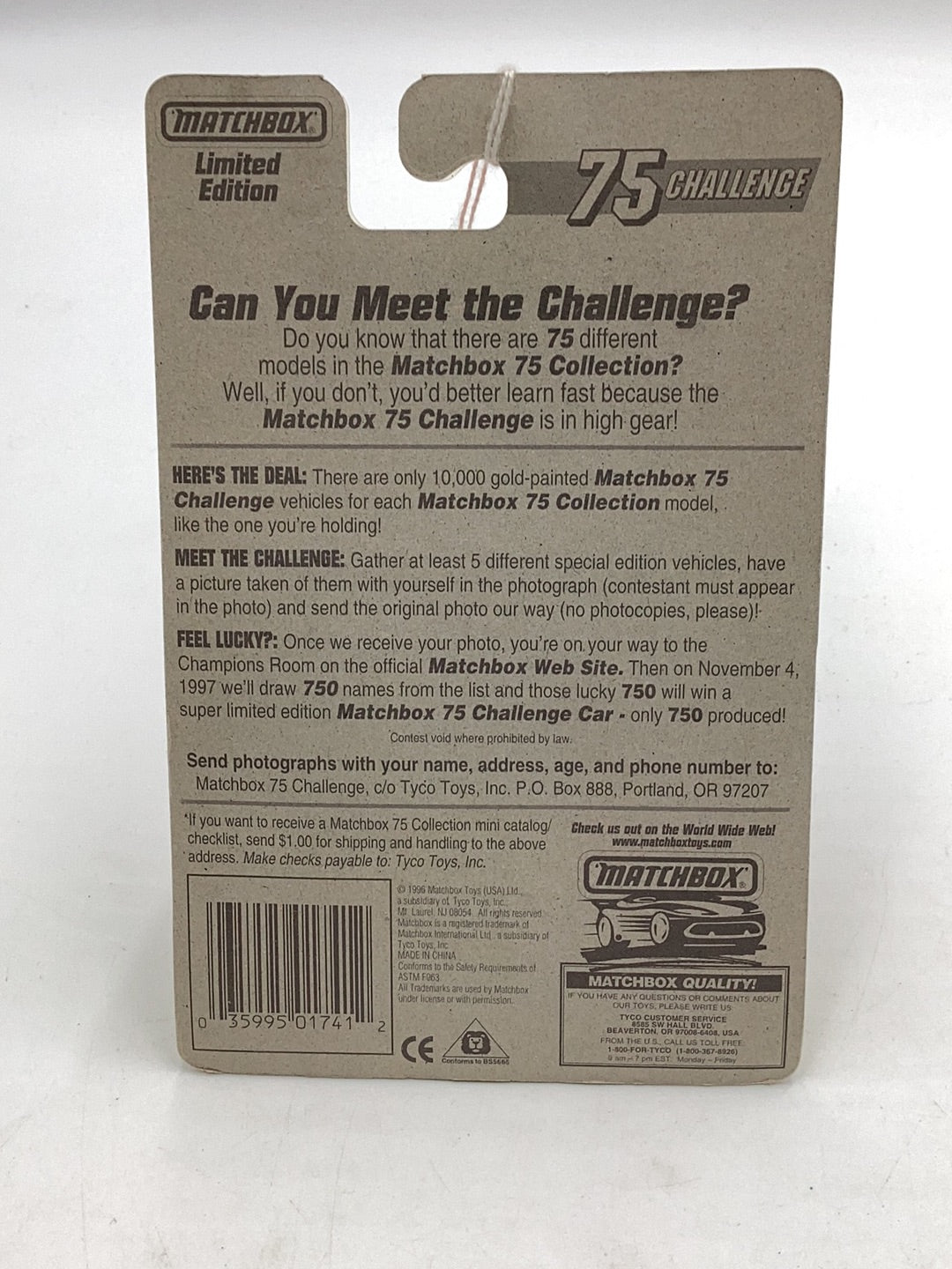 Matchbox 75 Challenge #75 Ferrari F-50 163G